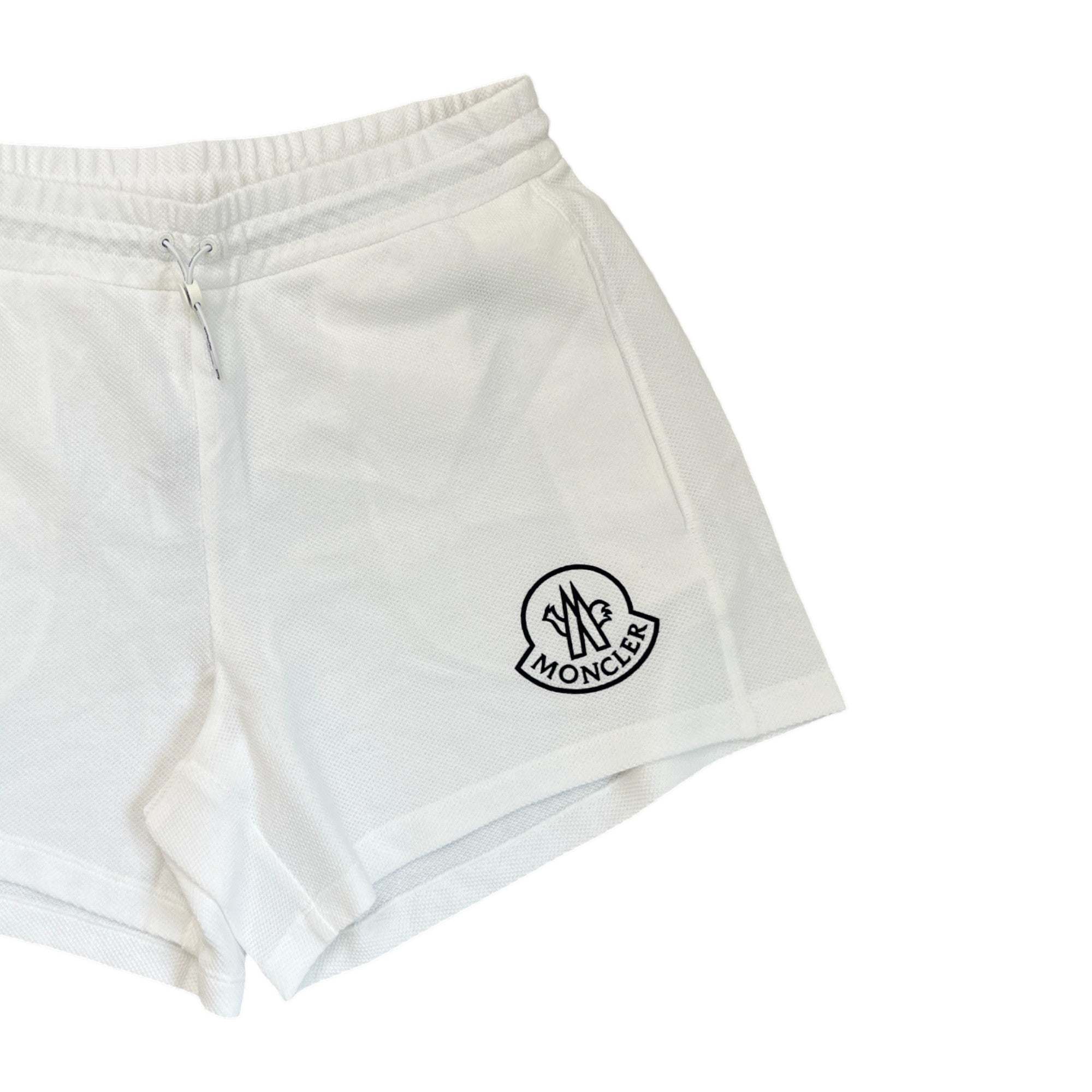 Women's Logo Print Shorts White Size M