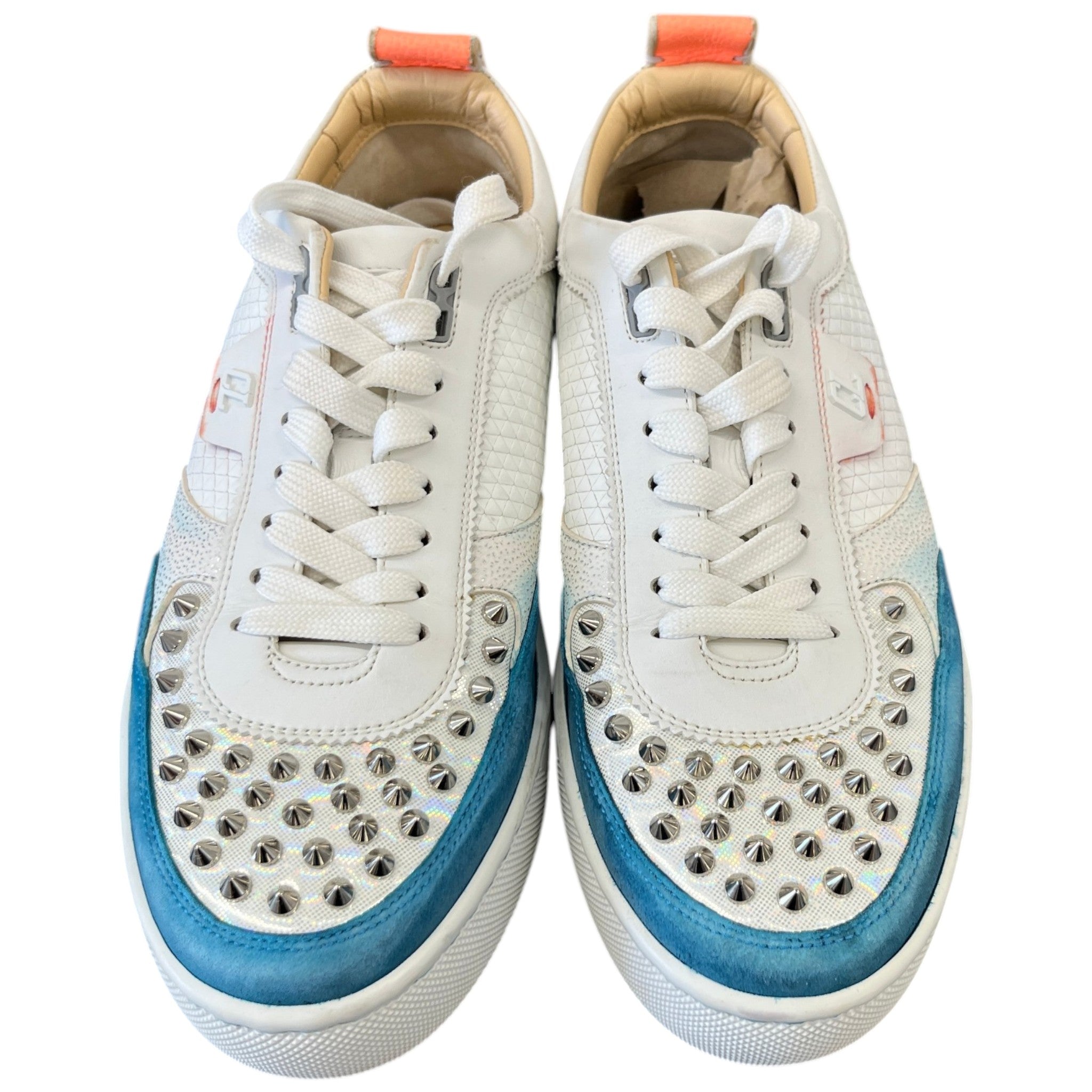 Men's Happyrui Spikes Low Trainers White Size EU 40.5 / UK 6.5
