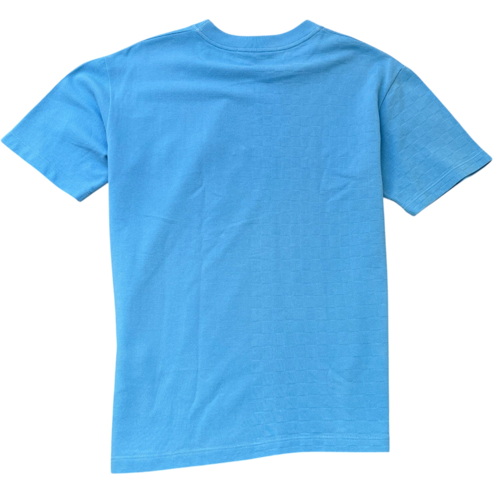 Men's Half Damier T-Shirt Blue Size M