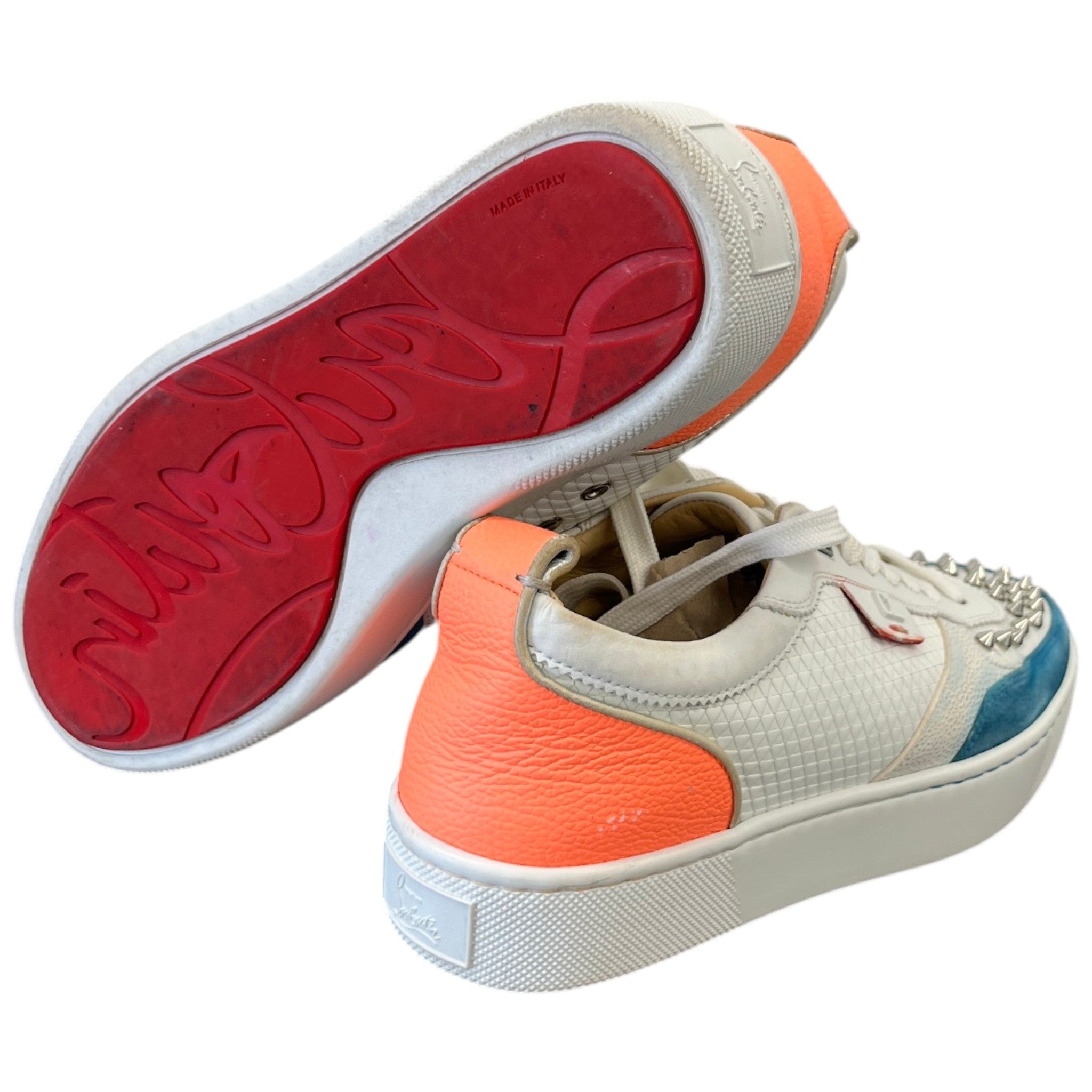 Men's Happyrui Spikes Low Trainers White Size EU 40.5 / UK 6.5