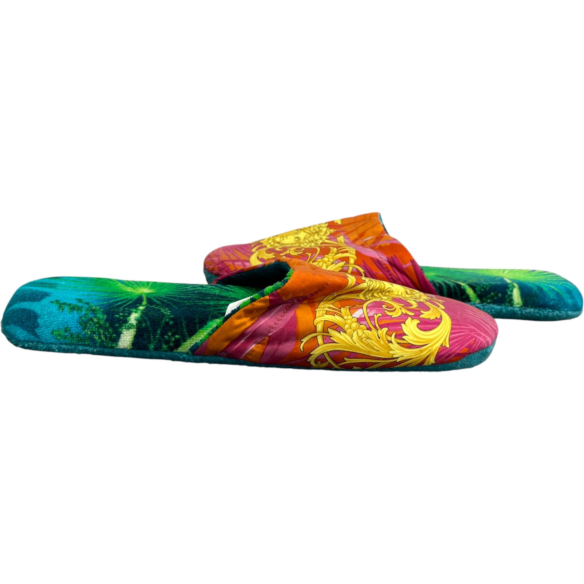 Men's Jungle Print Slippers Multi-Coloured Size EU 41 / UK 8