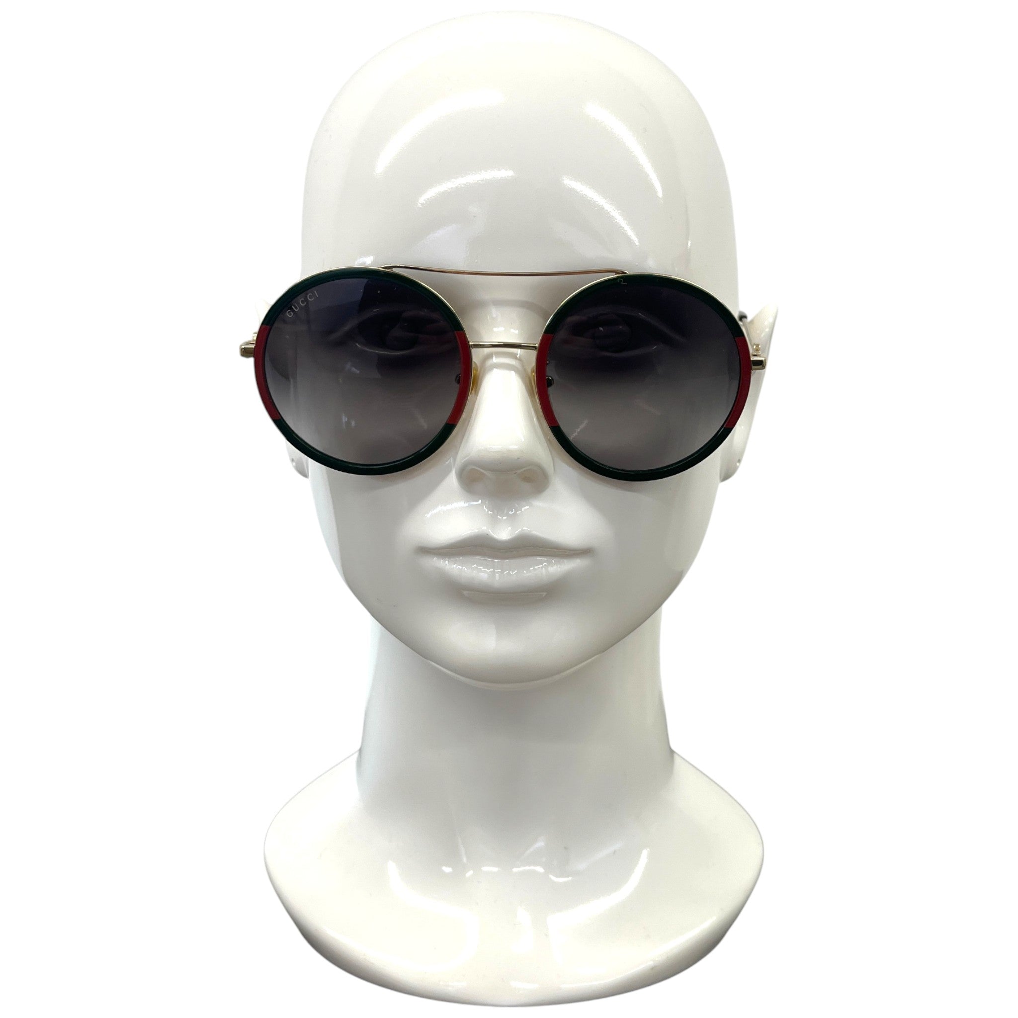 Women's Gg0061S Web Round Sunglasses Green