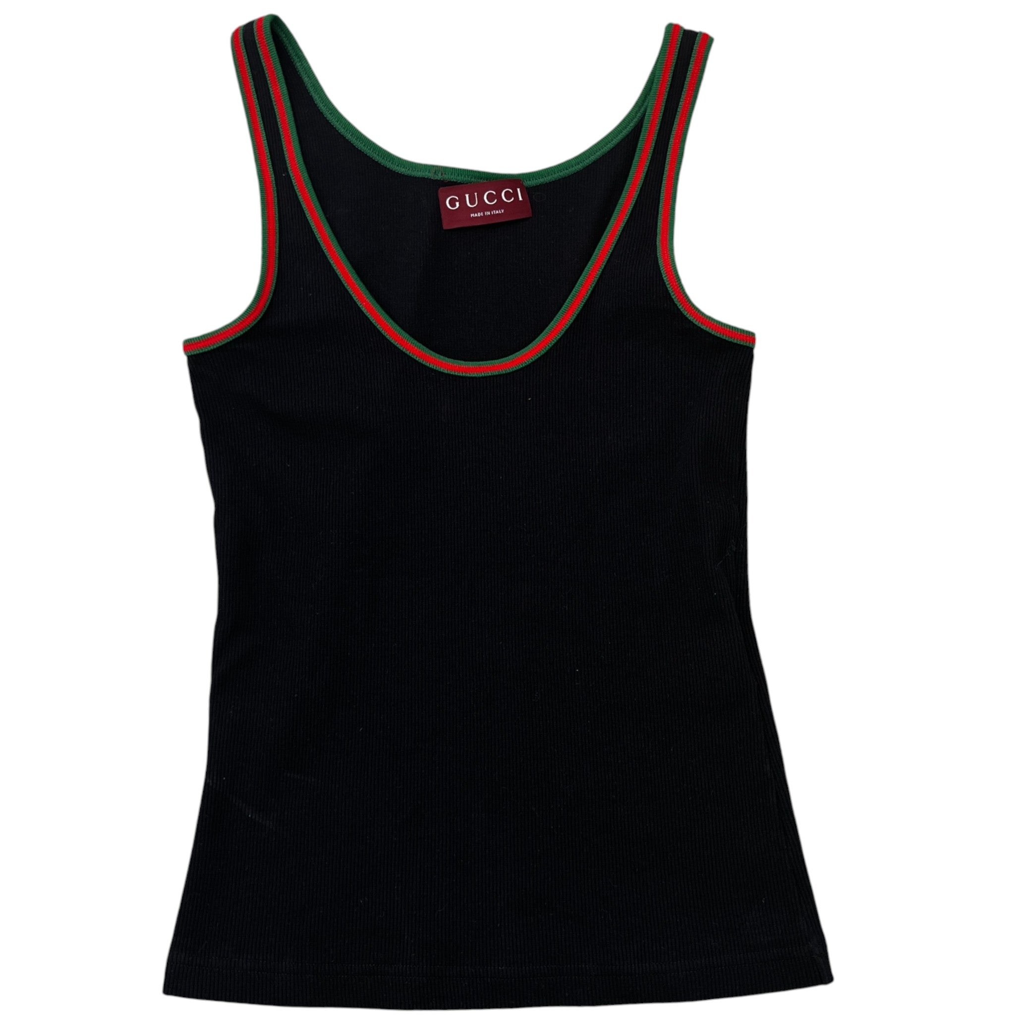 Women's Rib Tank Top With Web Vest Black Size M