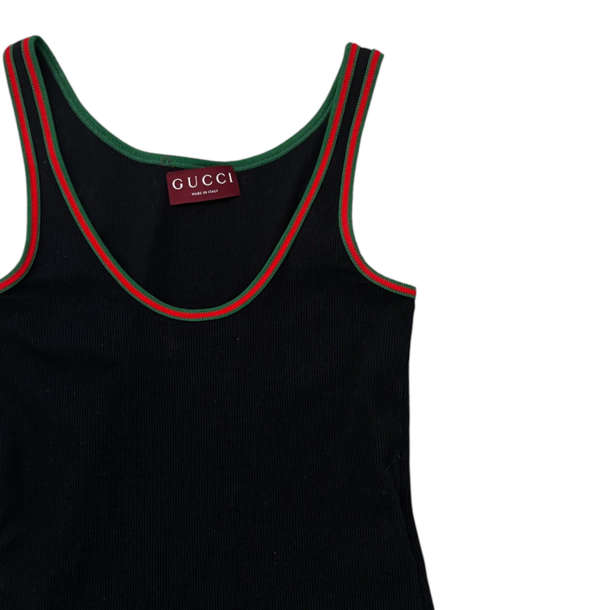 Women's Rib Tank Top With Web Vest Black Size M