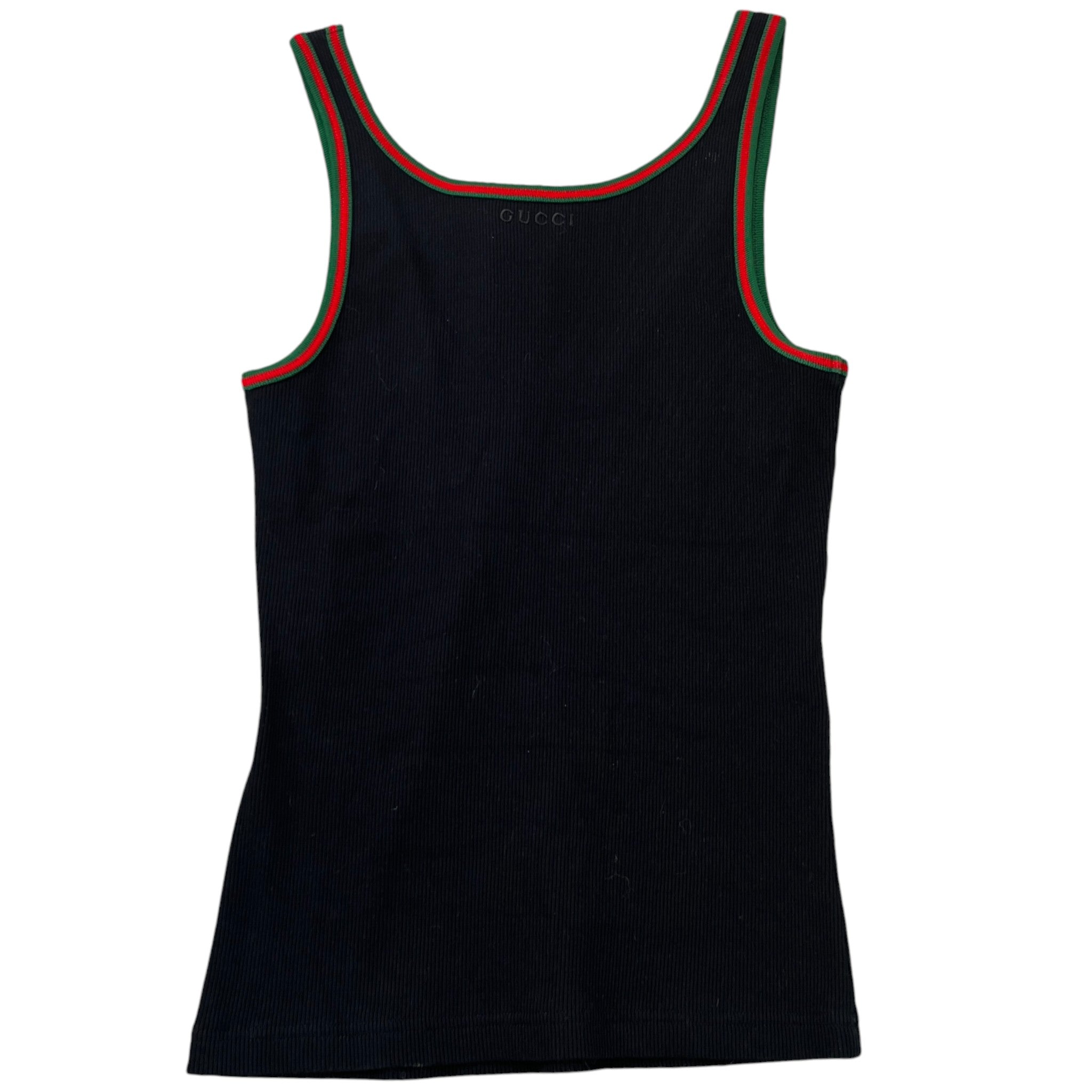 Women's Rib Tank Top With Web Vest Black Size M