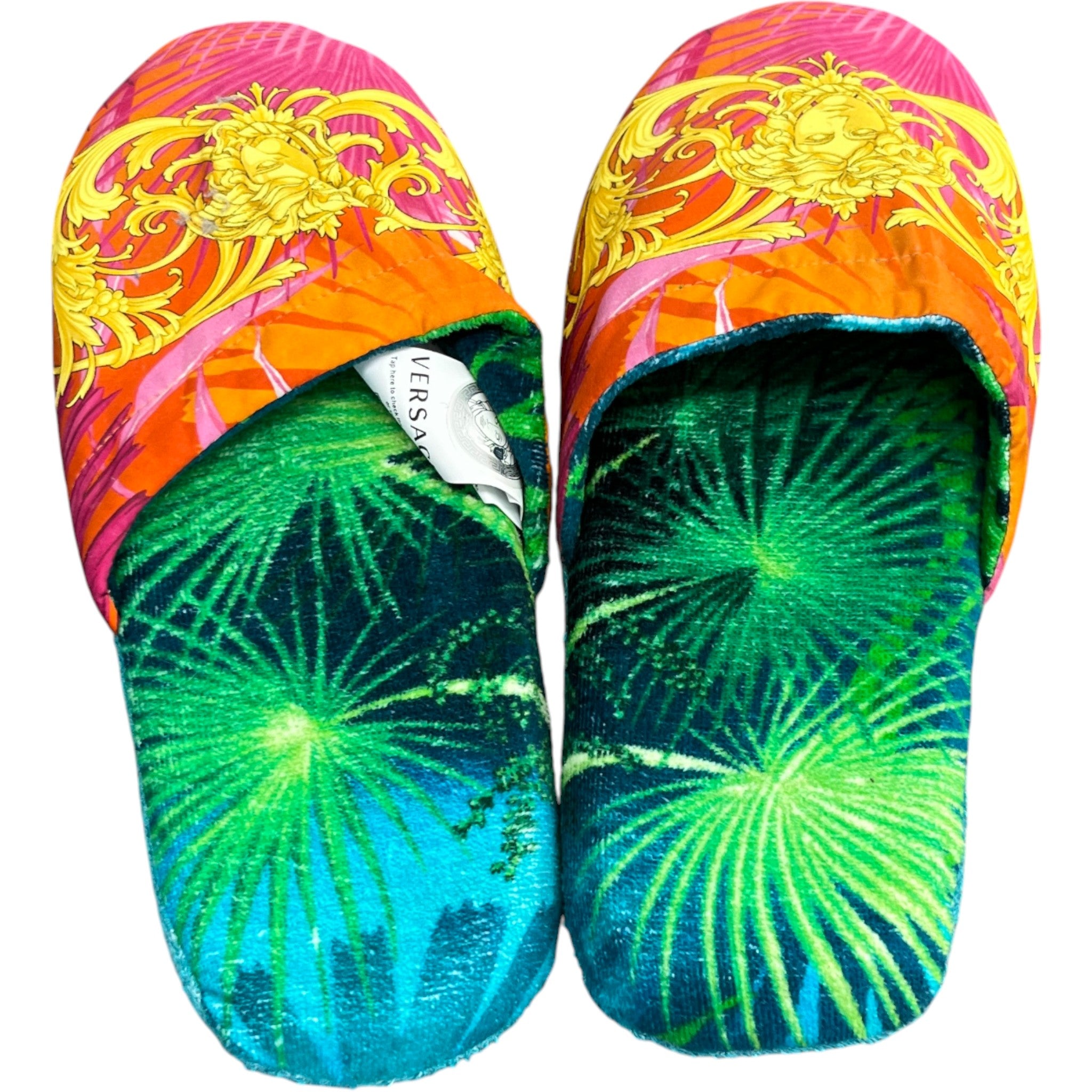 Men's Jungle Print Slippers Multi-Coloured Size EU 41 / UK 8