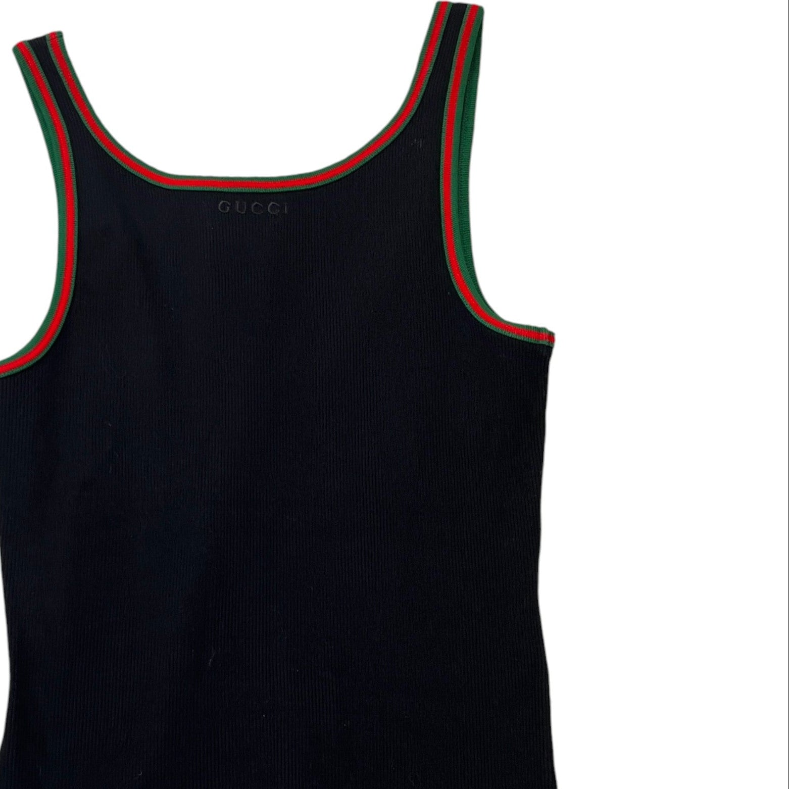 Women's Rib Tank Top With Web Vest Black Size M