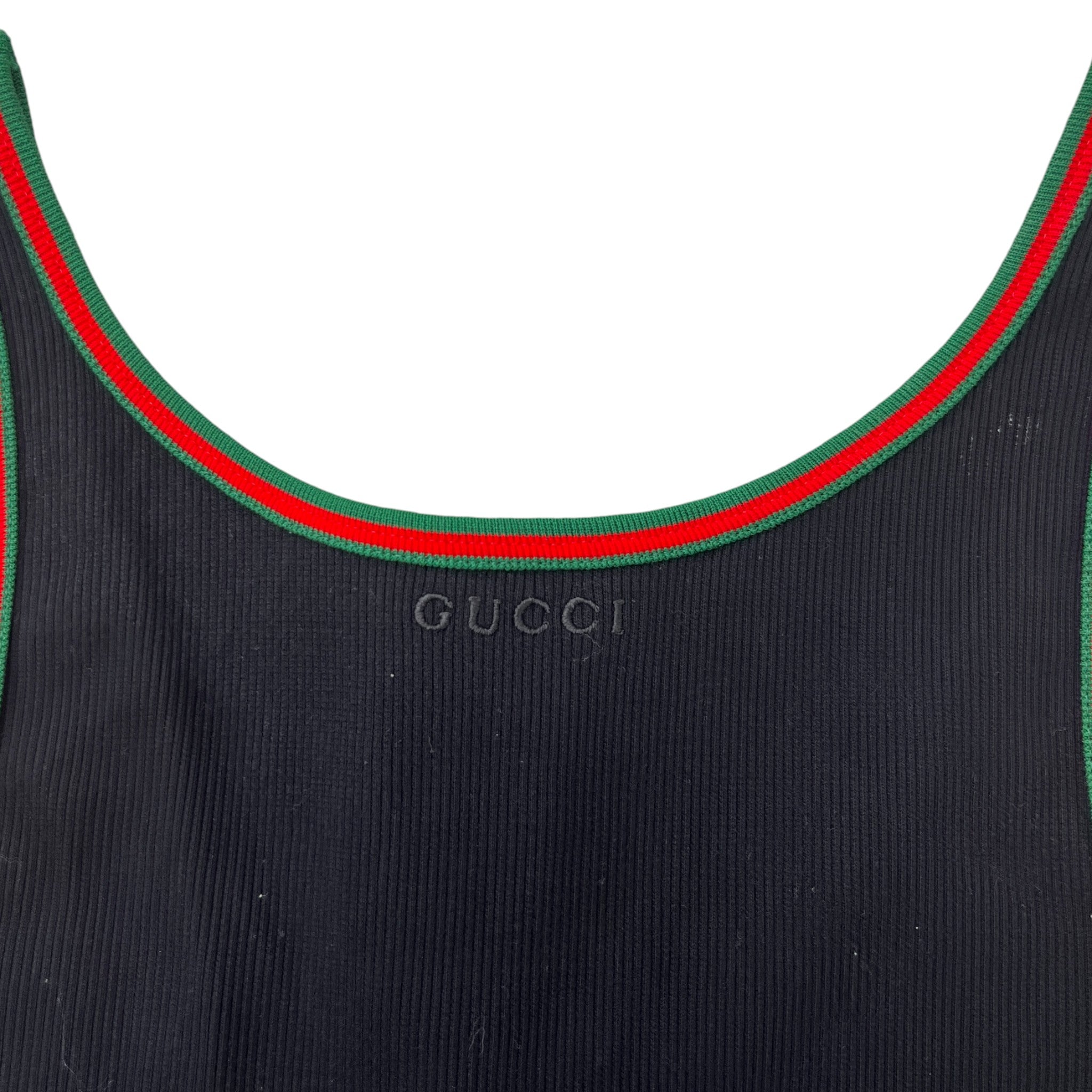 Women's Rib Tank Top With Web Vest Black Size M