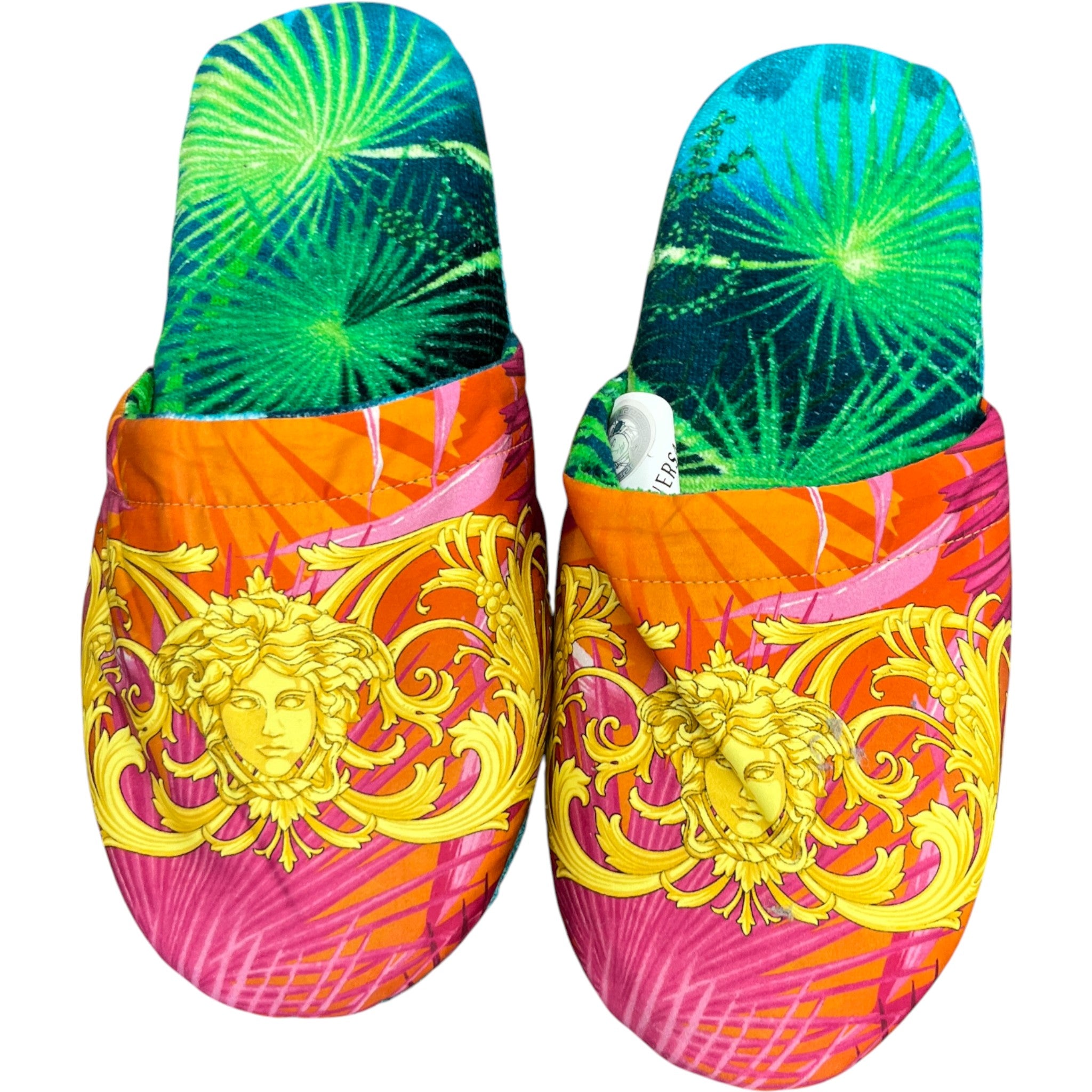 Men's Jungle Print Slippers Multi-Coloured Size EU 41 / UK 8