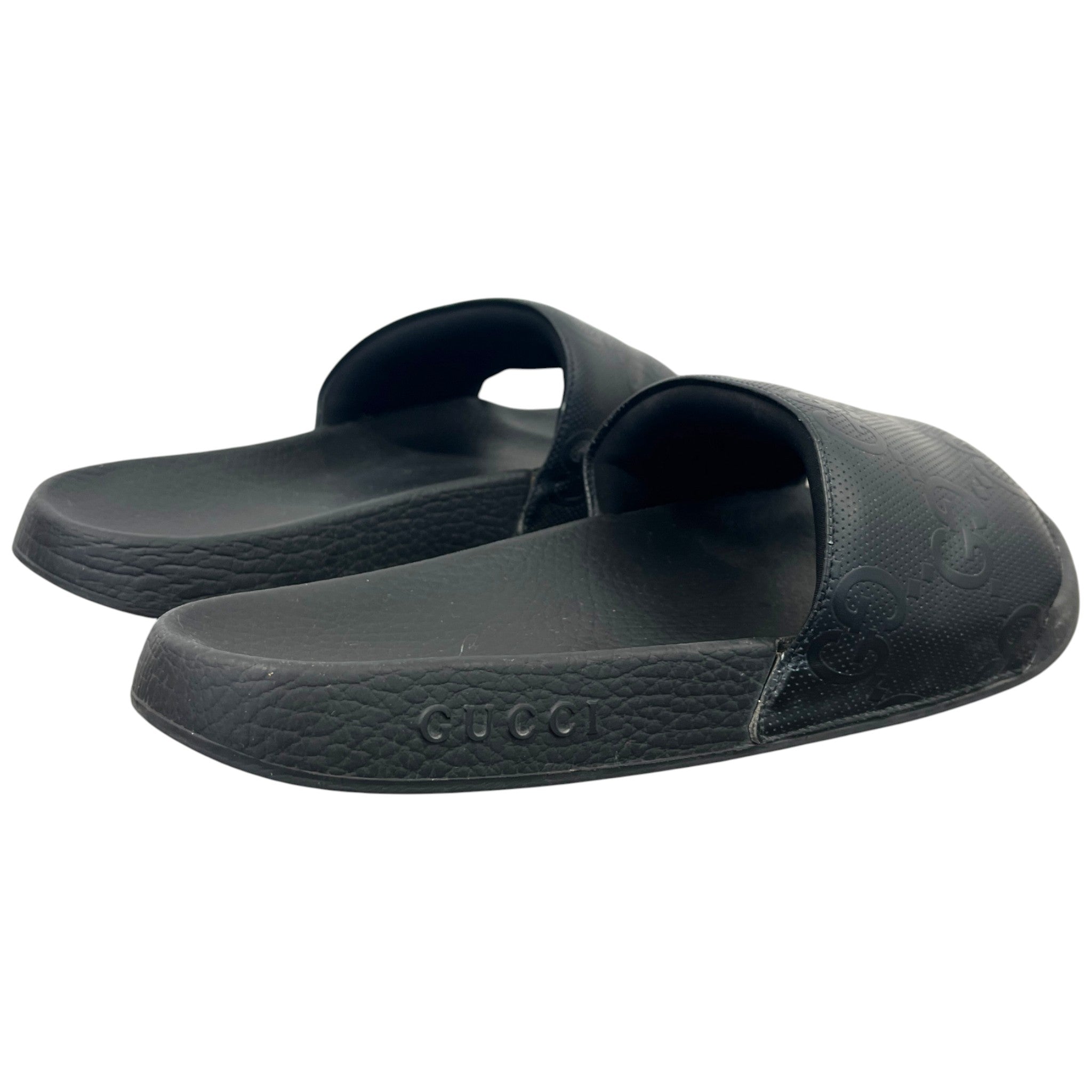Men's Jumbo Gg Slides Black Size EU 45.5 / UK 11.5