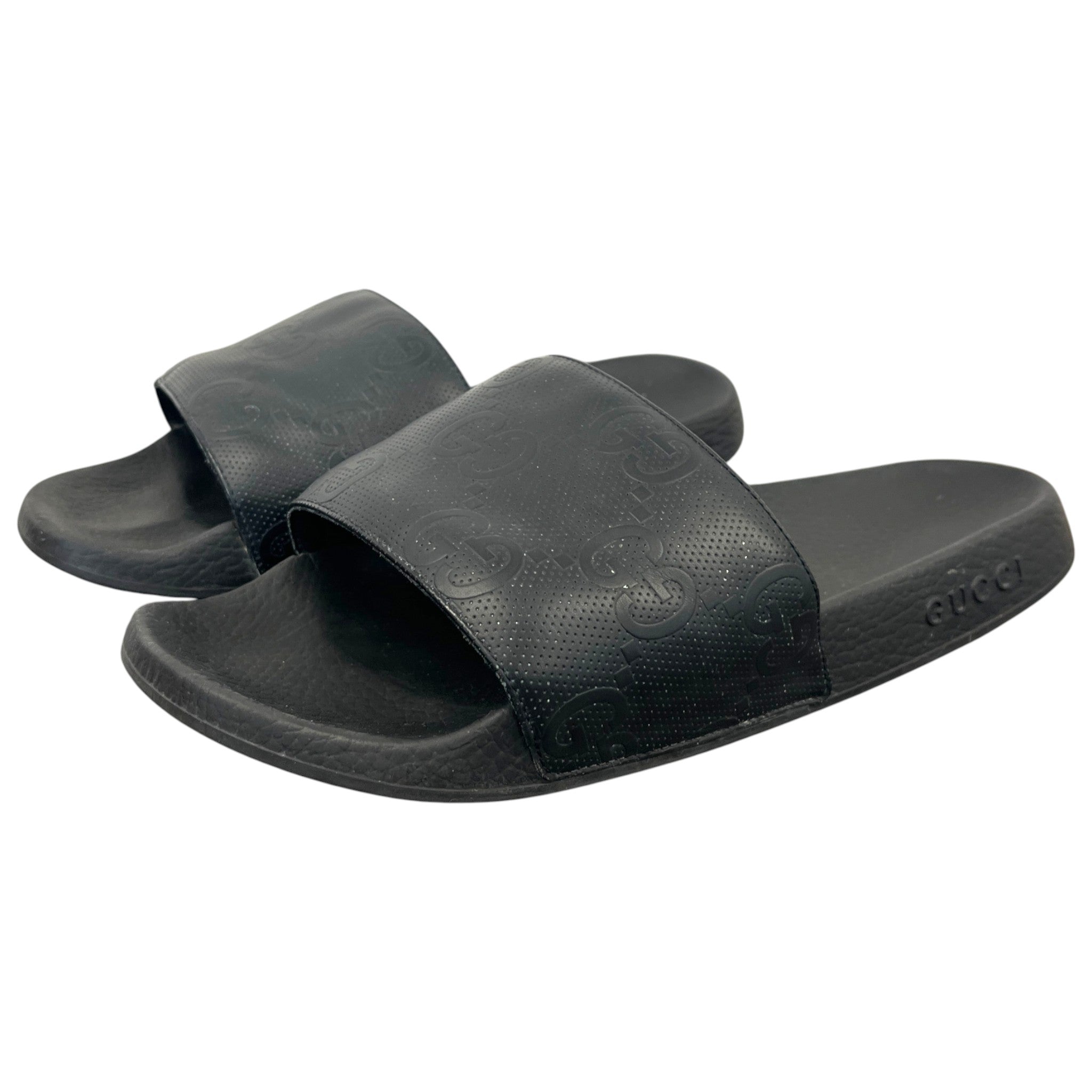 Men's Jumbo Gg Slides Black Size EU 45.5 / UK 11.5