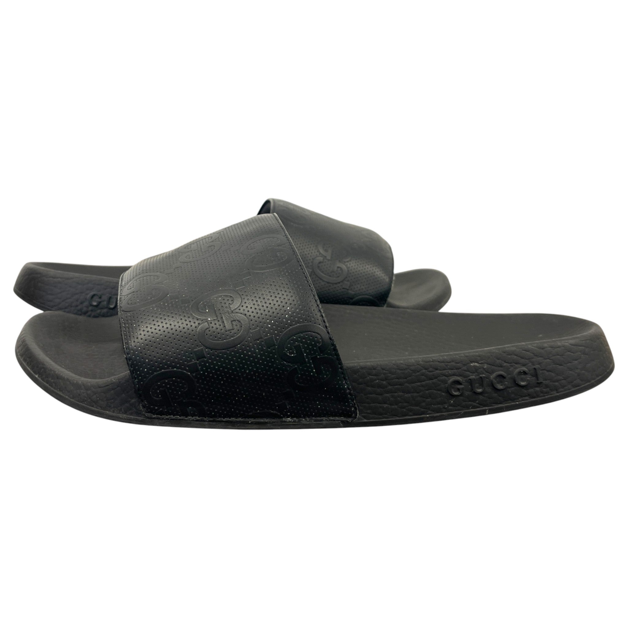 Men's Jumbo Gg Slides Black Size EU 45.5 / UK 11.5