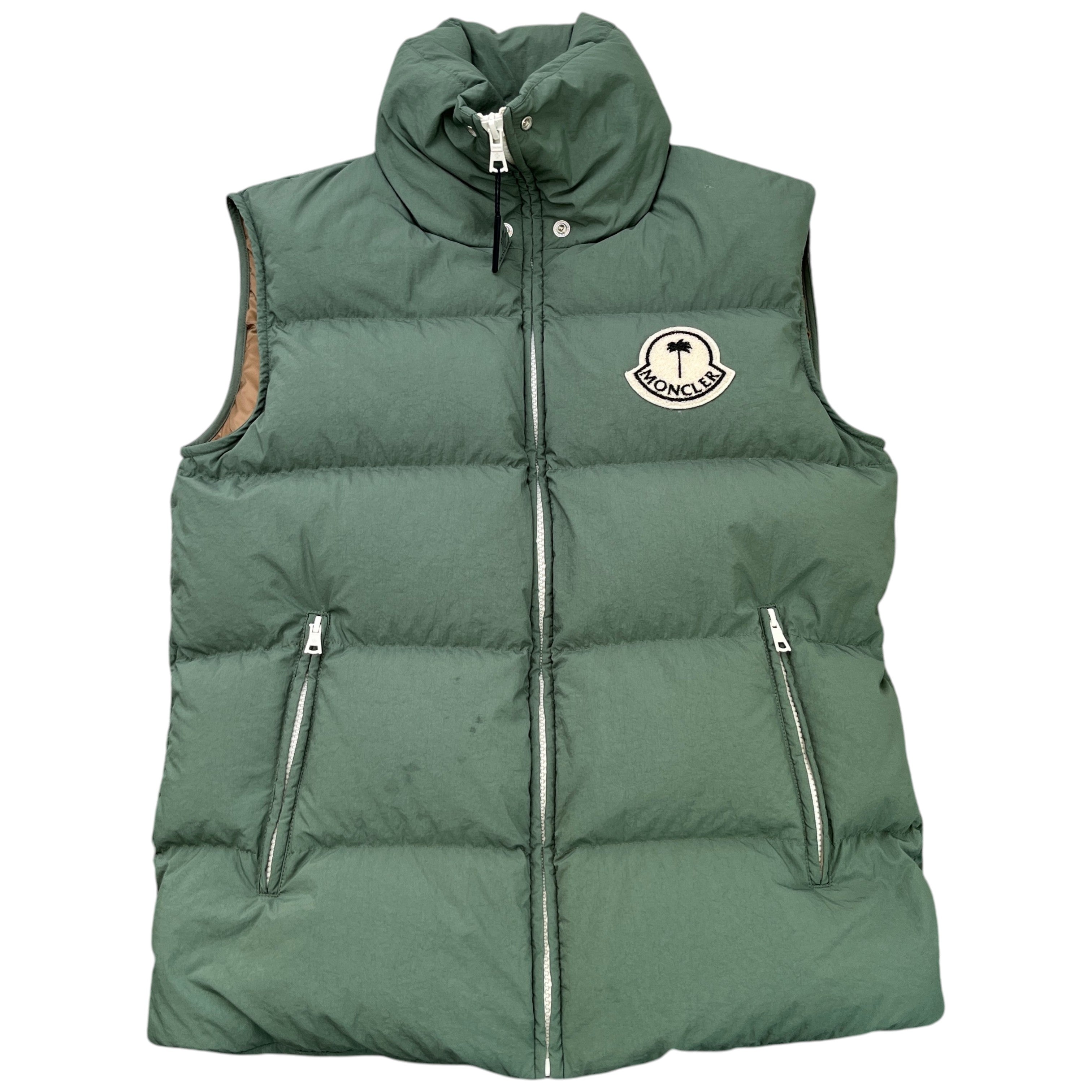 Men's X Palm Angels Rodmar Gilet Green Size Size 00 / XXS