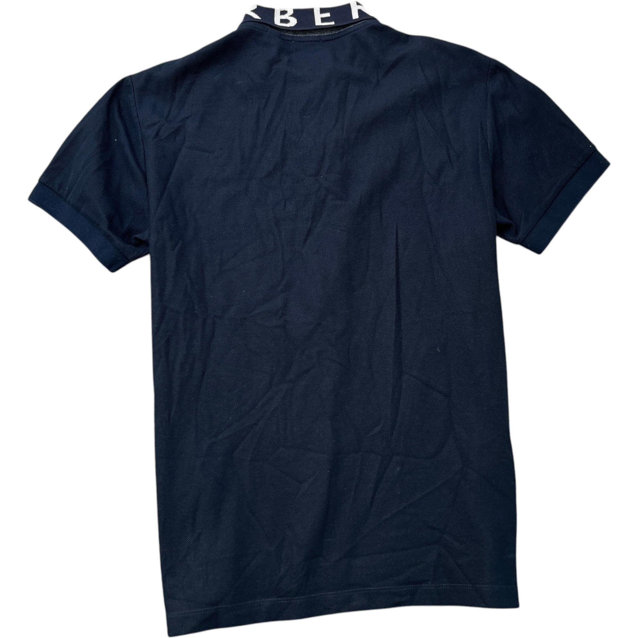 Men's Collar Logo Polo Shirt Navy Size S