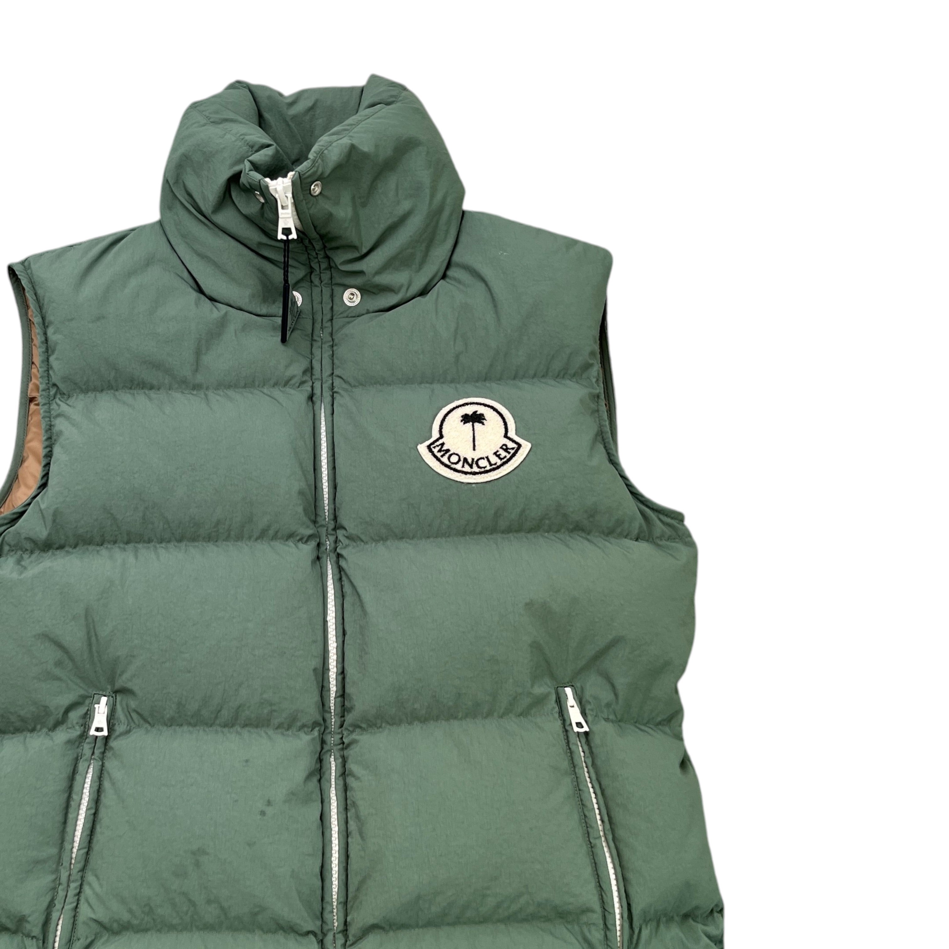 Men's X Palm Angels Rodmar Gilet Green Size Size 00 / XXS