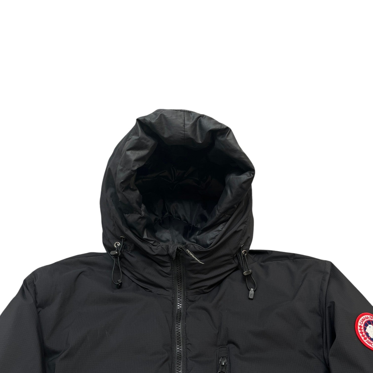 Men's Lodge Hoody Down Jacket Black Size S