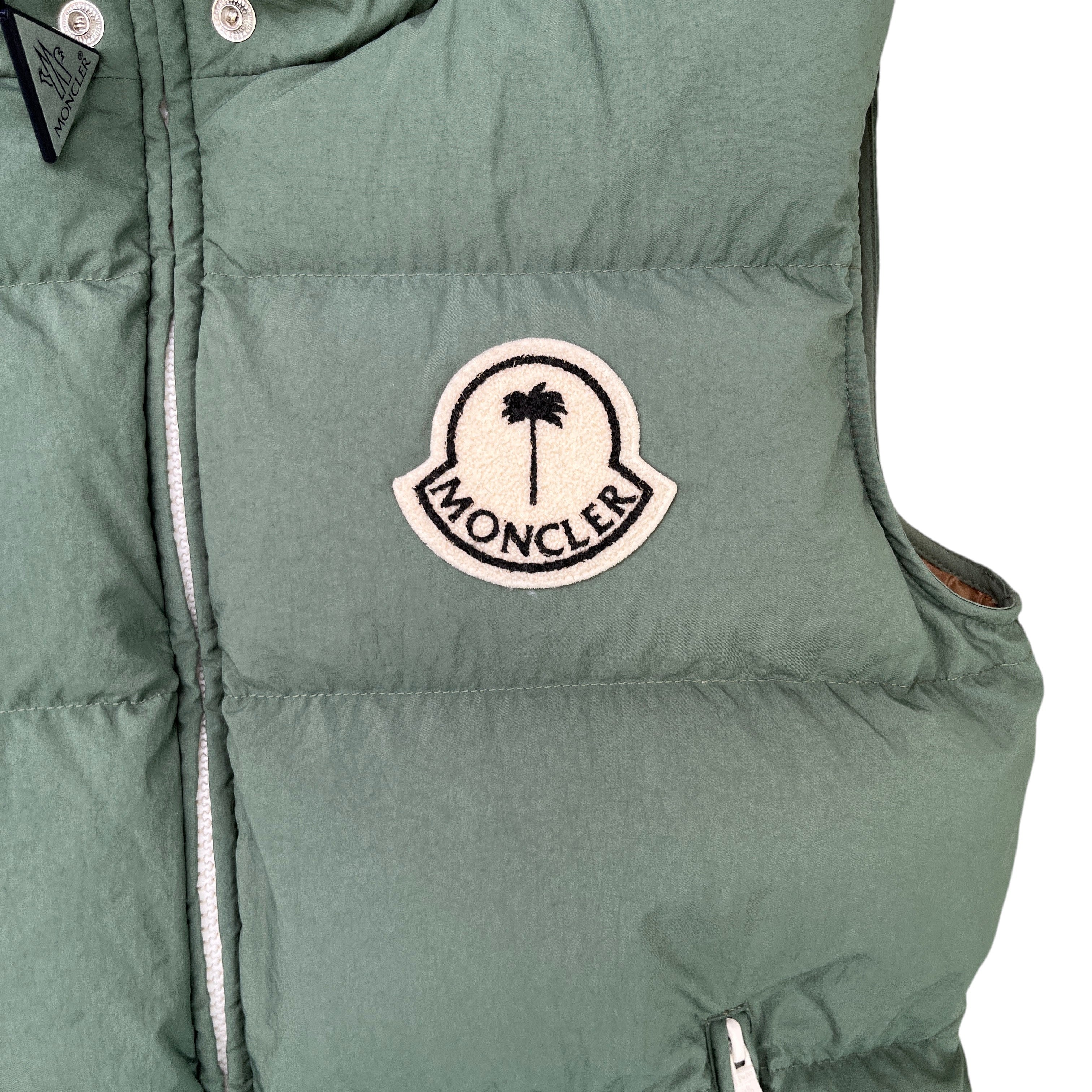 Men's X Palm Angels Rodmar Gilet Green Size Size 00 / XXS