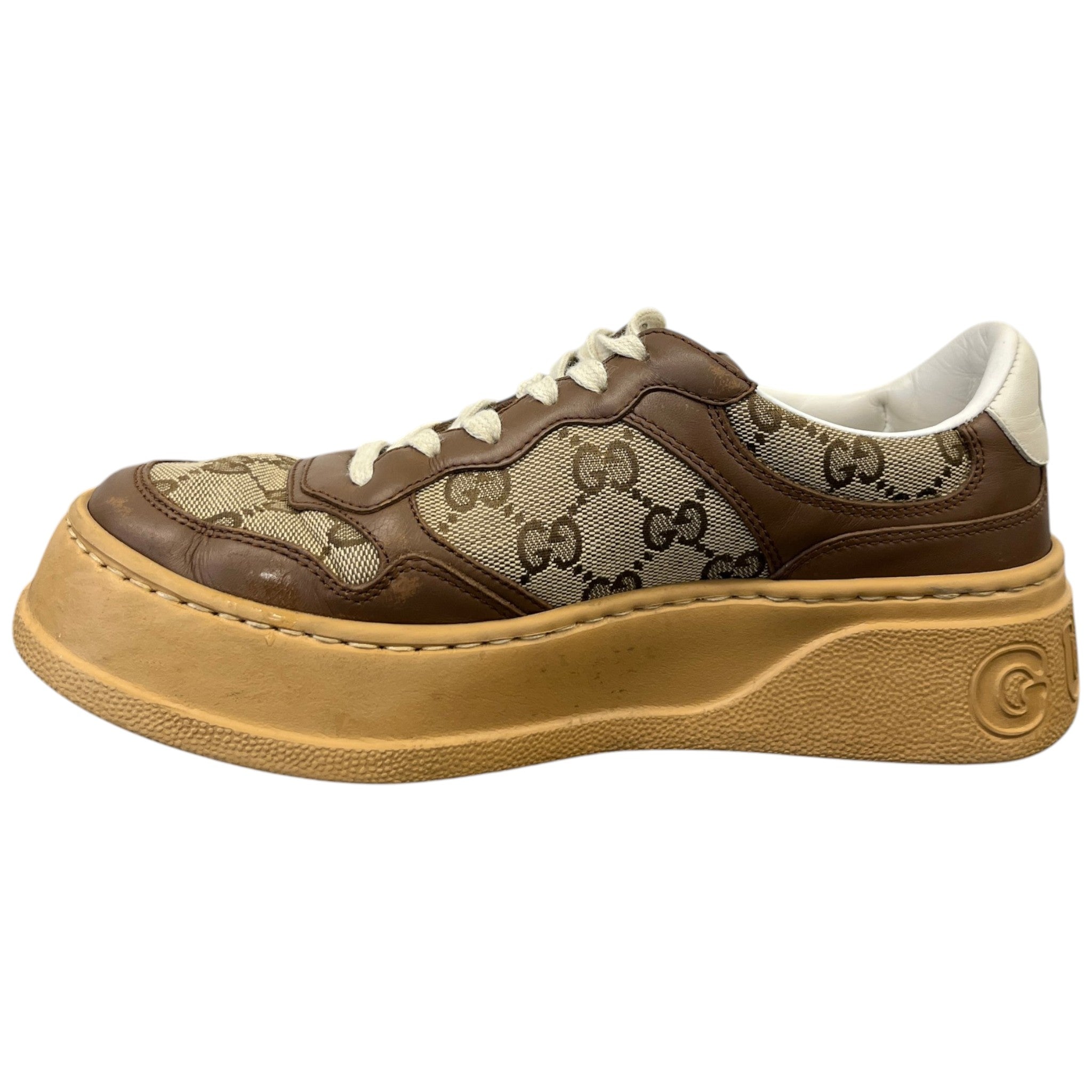 Women's Gg Supreme Oversized Low Trainers Tan Size EU 37.5 / UK 4.5