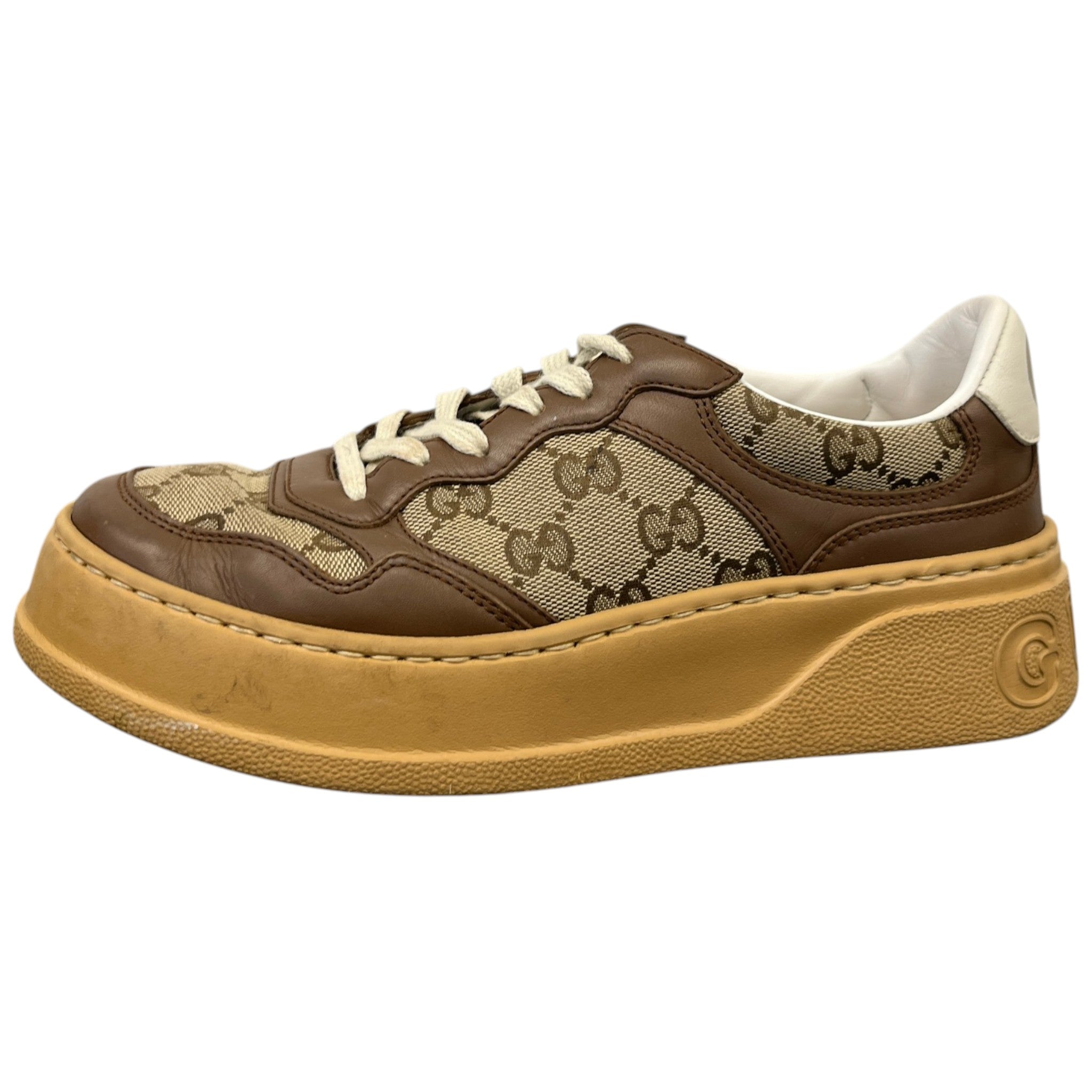 Women's Gg Supreme Oversized Low Trainers Tan Size EU 37.5 / UK 4.5