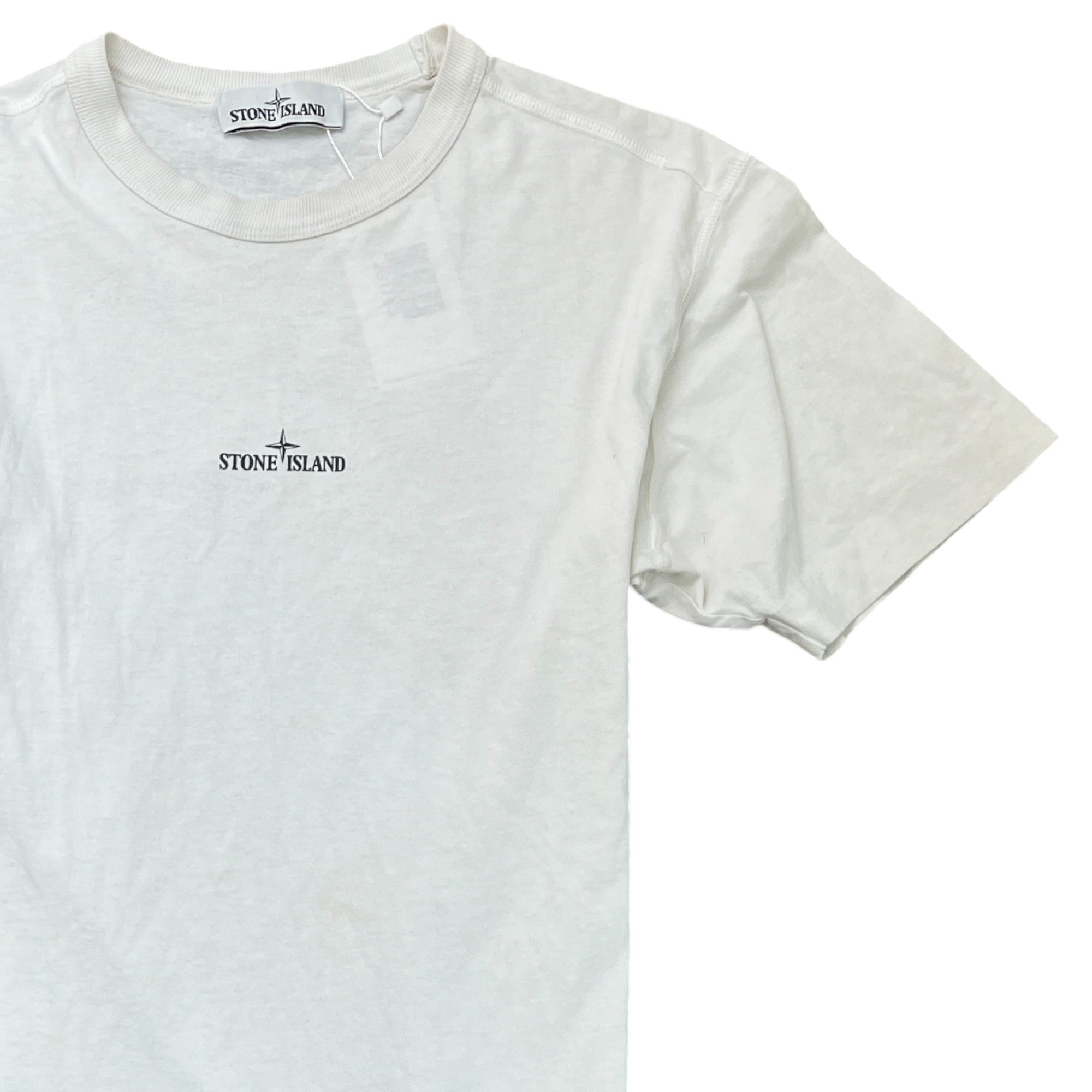 Men's Logo Print T-Shirt White Size S