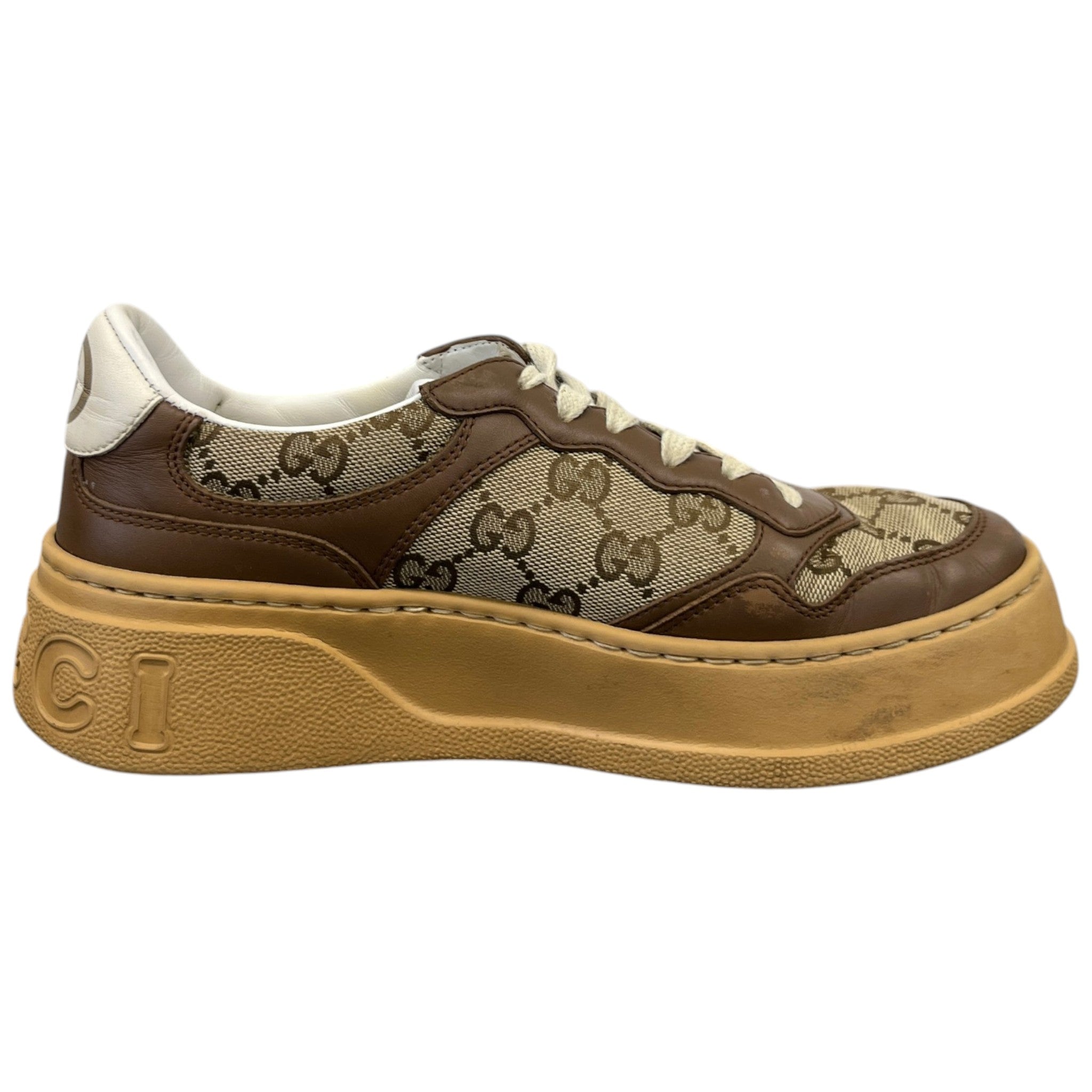 Women's Gg Supreme Oversized Low Trainers Tan Size EU 37.5 / UK 4.5