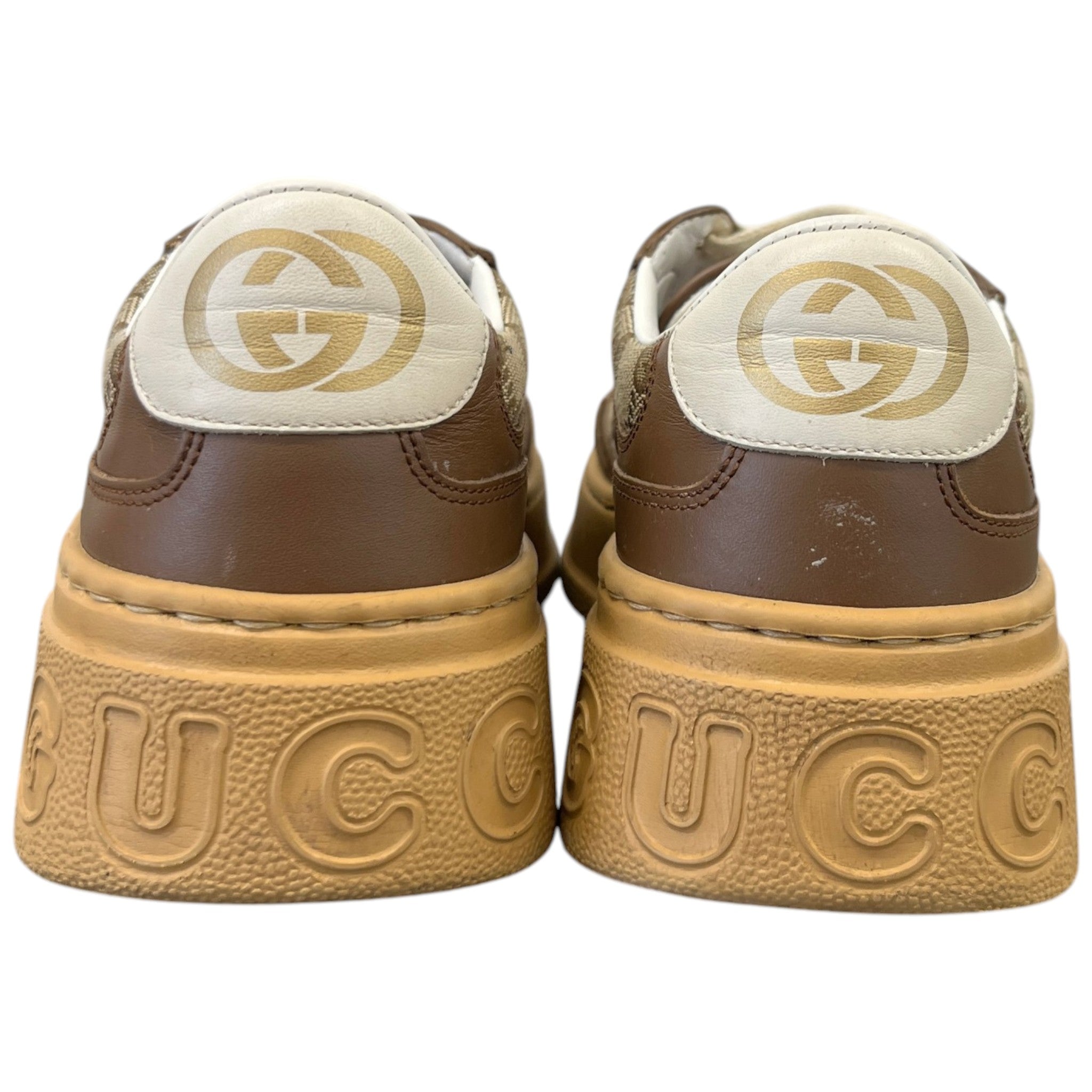 Women's Gg Supreme Oversized Low Trainers Tan Size EU 37.5 / UK 4.5
