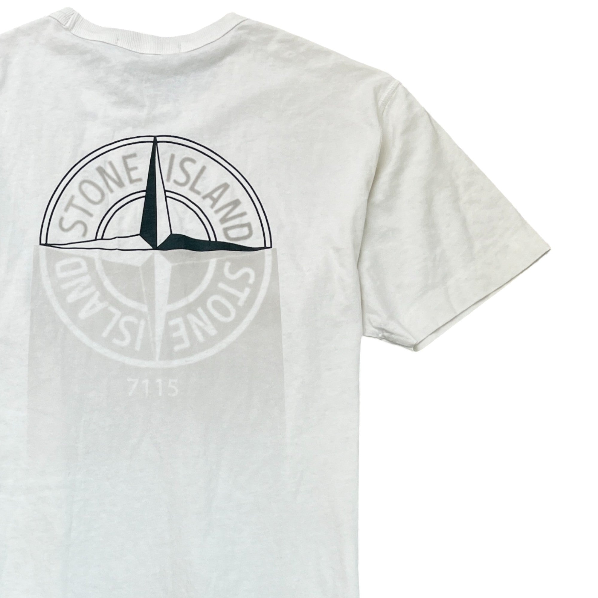 Men's Logo Print T-Shirt White Size S