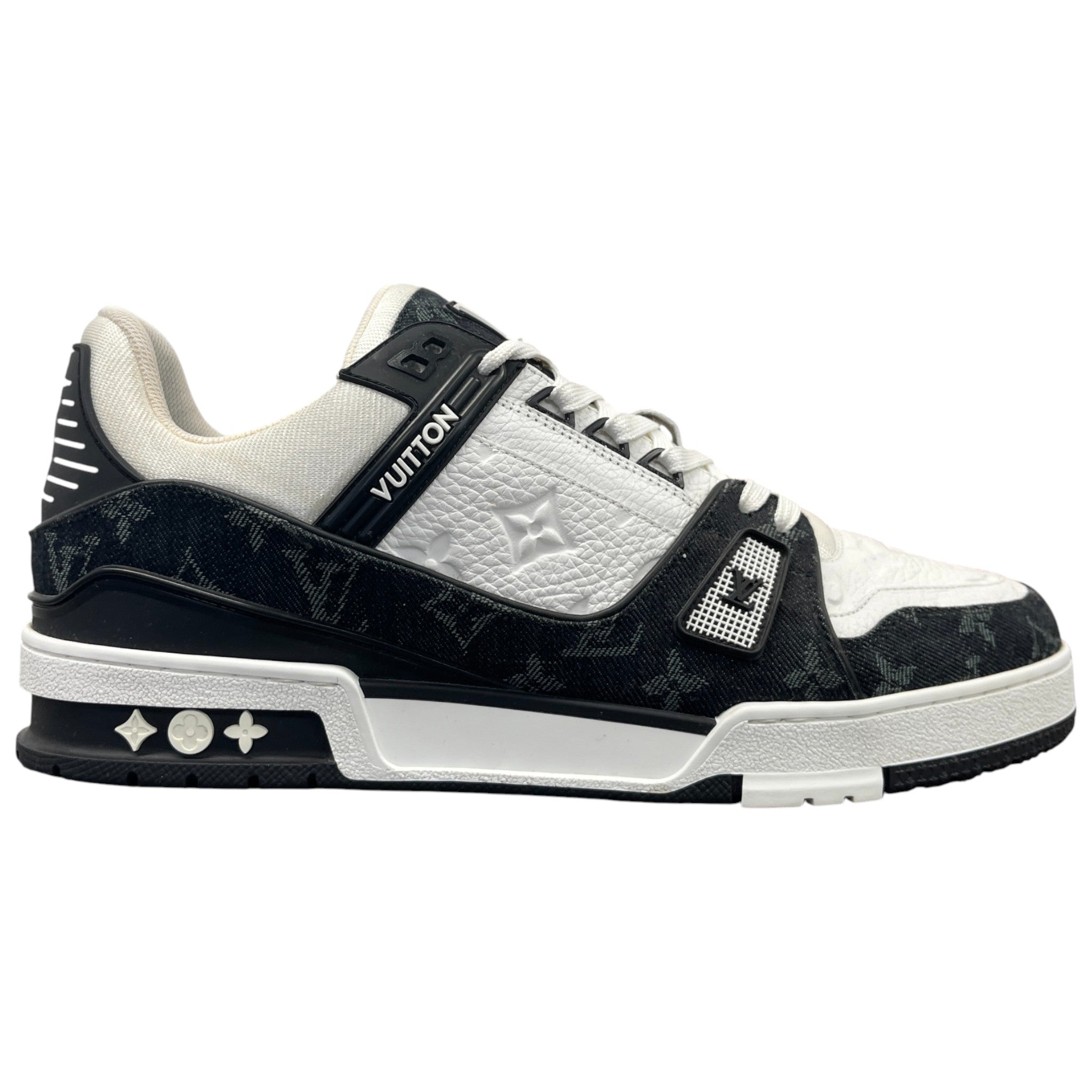 Men's Lv Denim Low Trainers Black Size EU 43 / UK 9