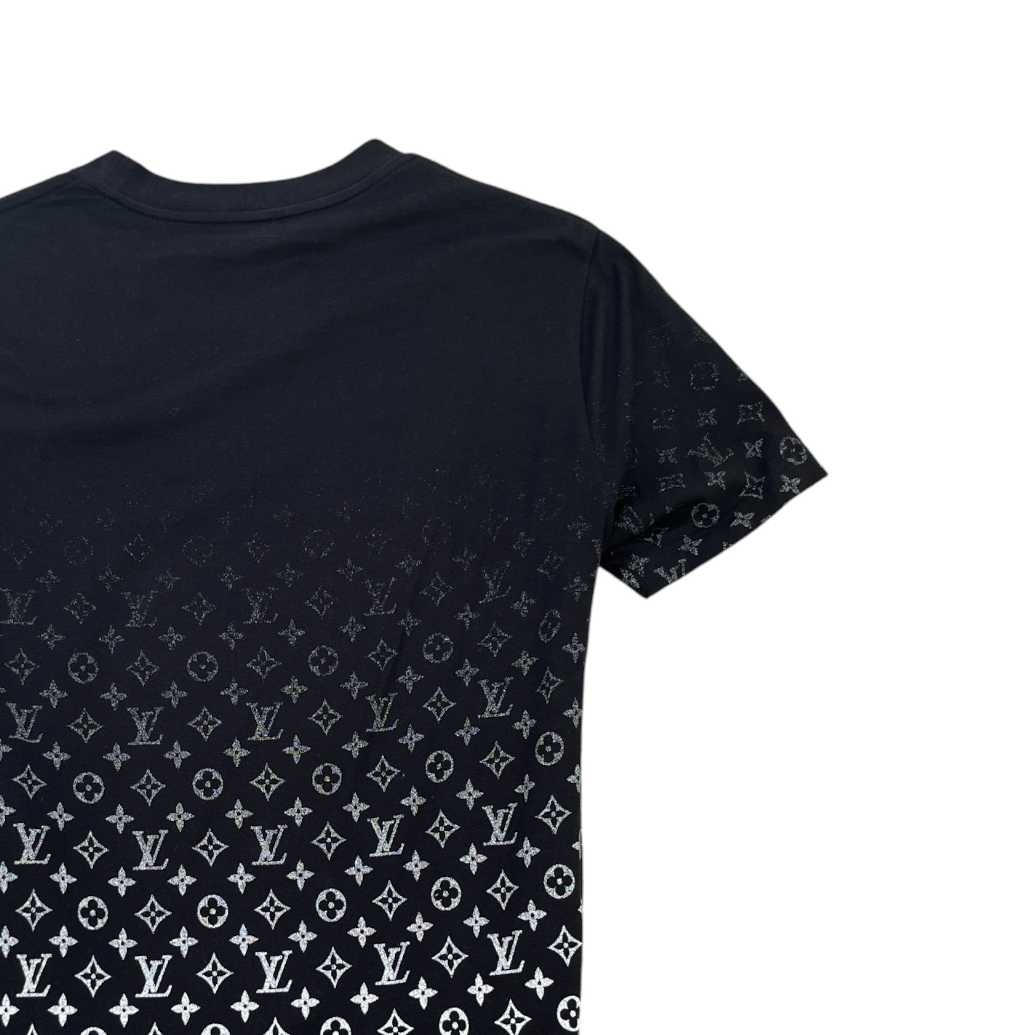 Men's Monogram Gradient T-Shirt Black Size XL