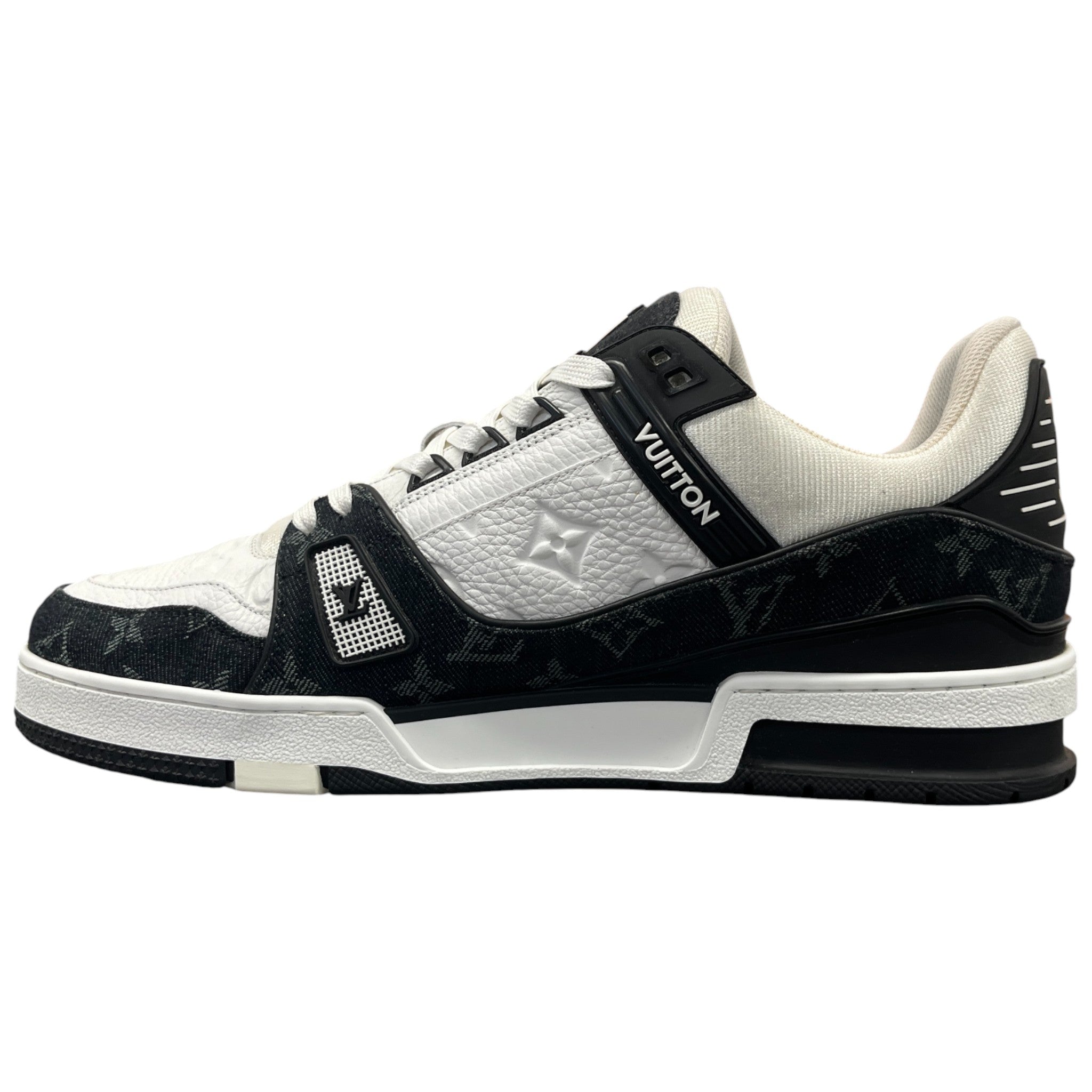 Men's Lv Denim Low Trainers Black Size EU 43 / UK 9