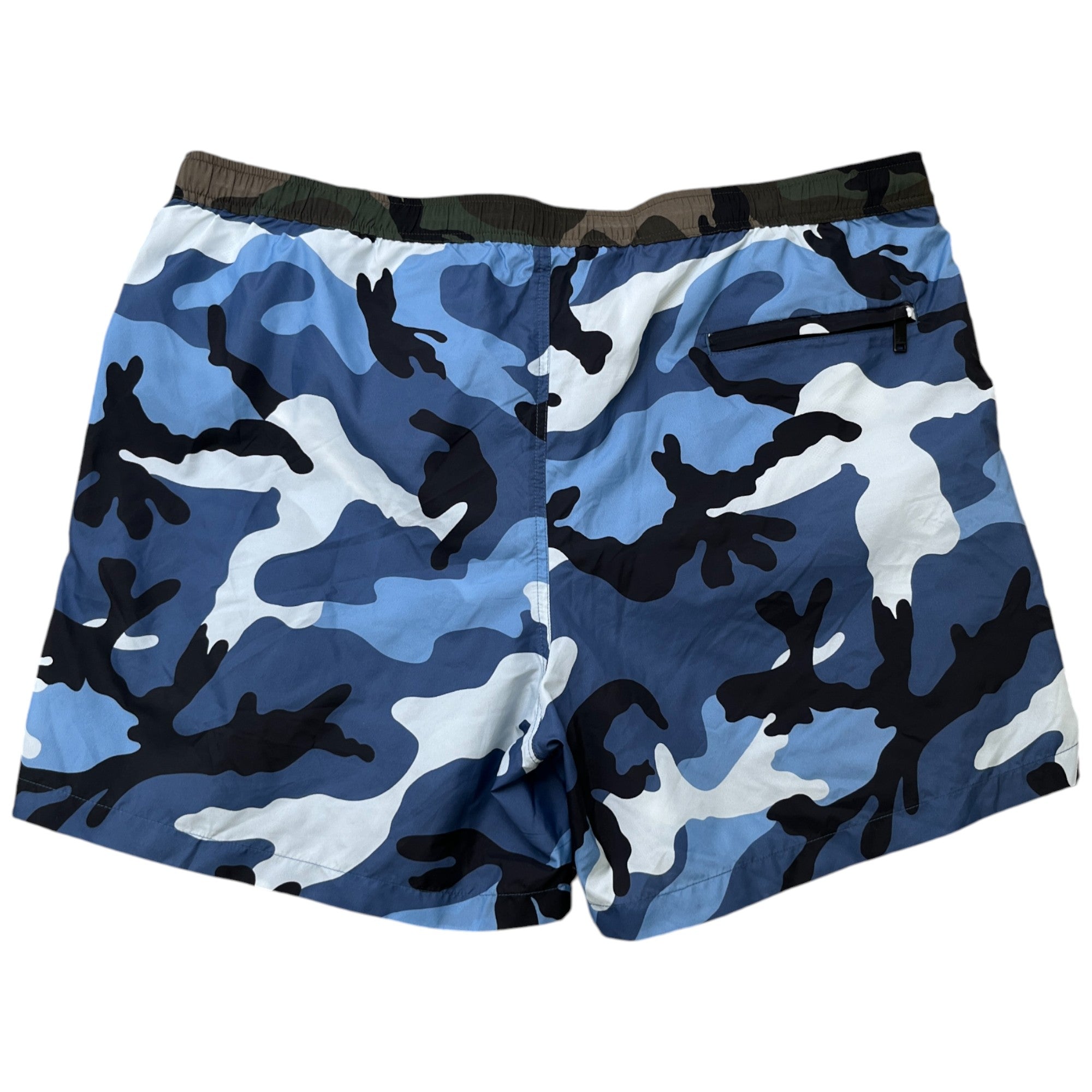 Men's Camoflague Swim Shorts Blue Size XXL
