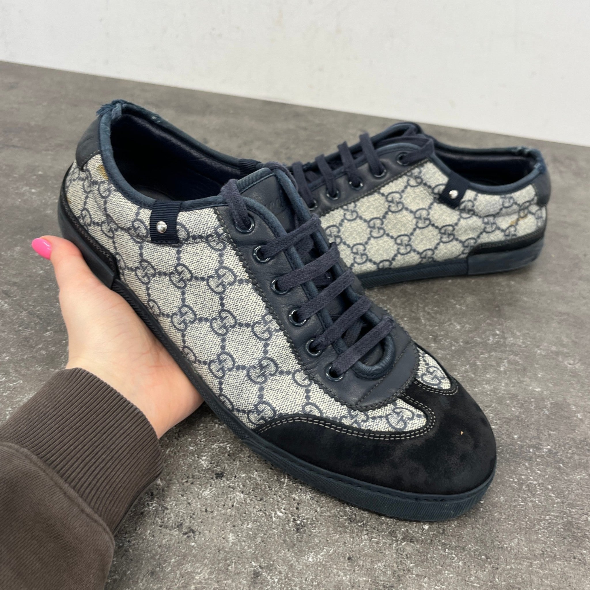 Men's Gg Supreme Low Trainers Navy Size EU 42 / UK 8