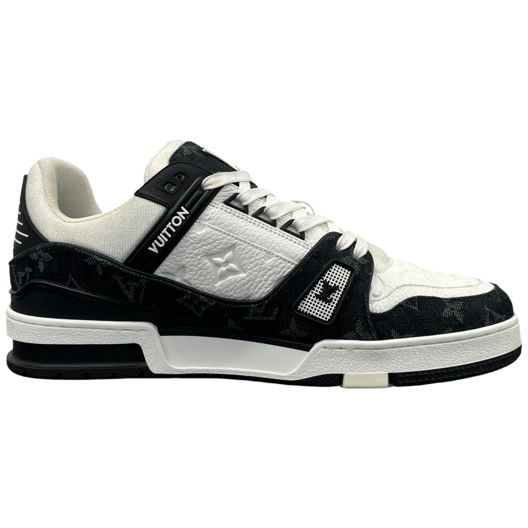 Men's Lv Denim Low Trainers Black Size EU 43 / UK 9