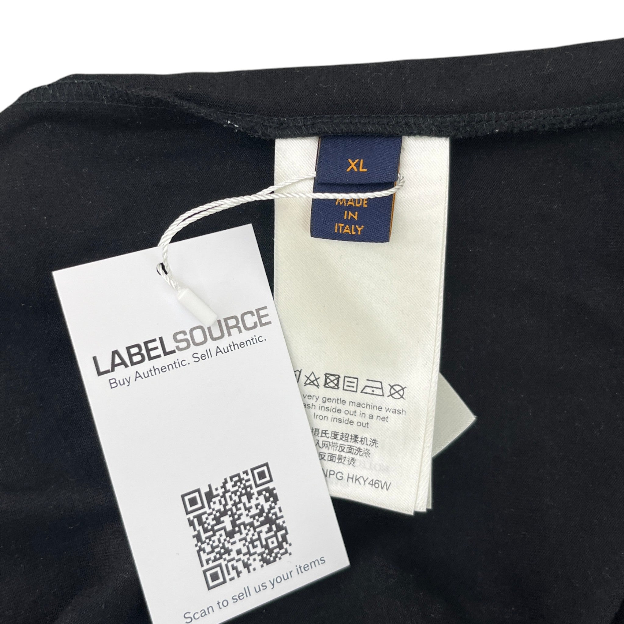 Men's Monogram Gradient T-Shirt Black Size XL