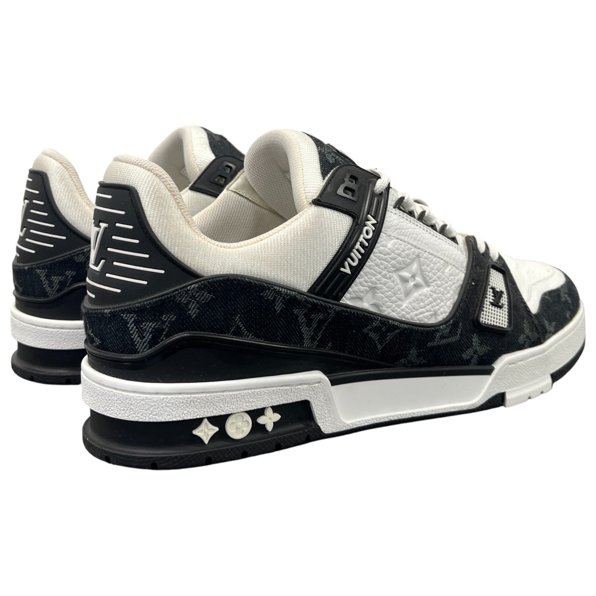 Men's Lv Denim Low Trainers Black Size EU 43 / UK 9