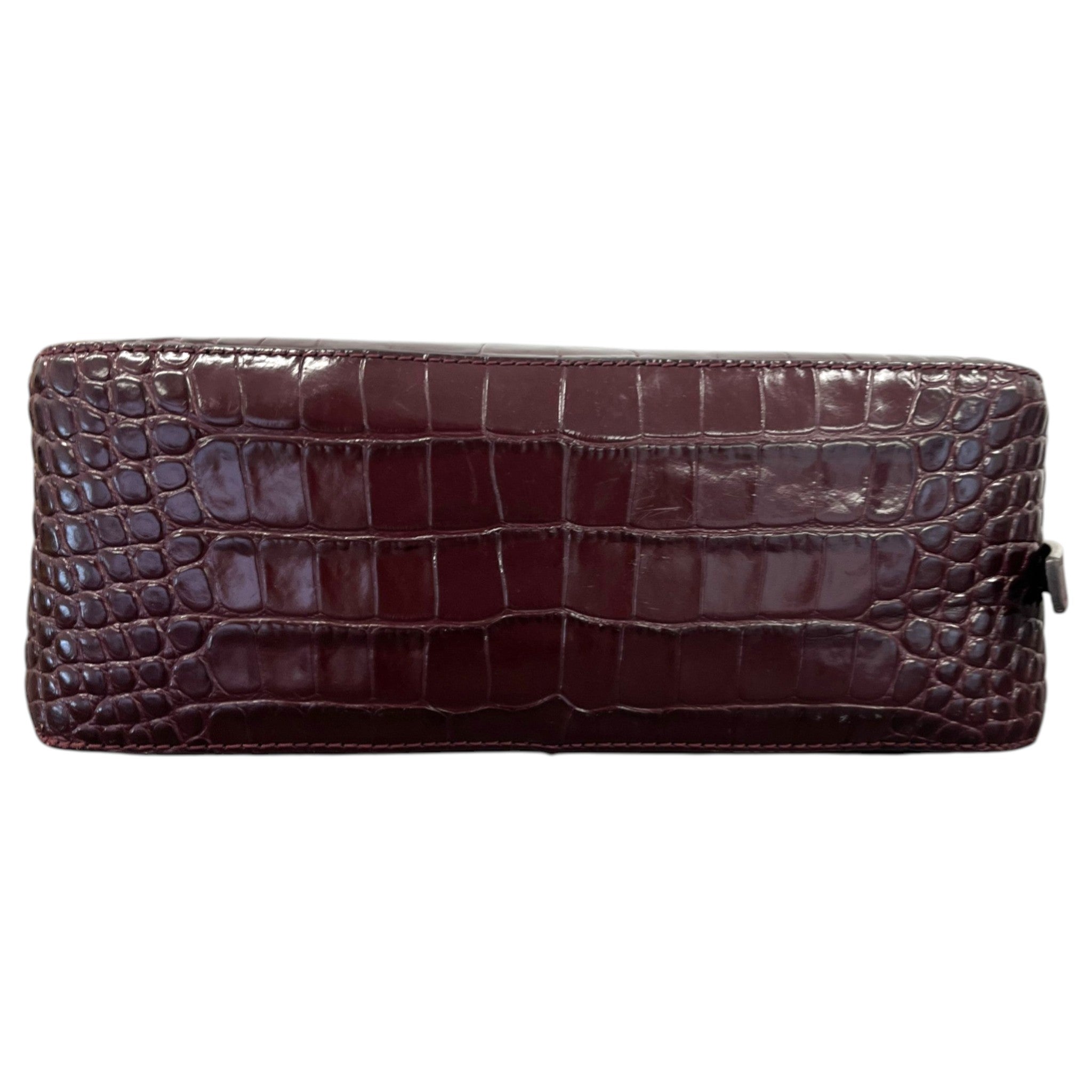 Women's Mcgraw Embossed Wedge Shoulder Bag Burgundy