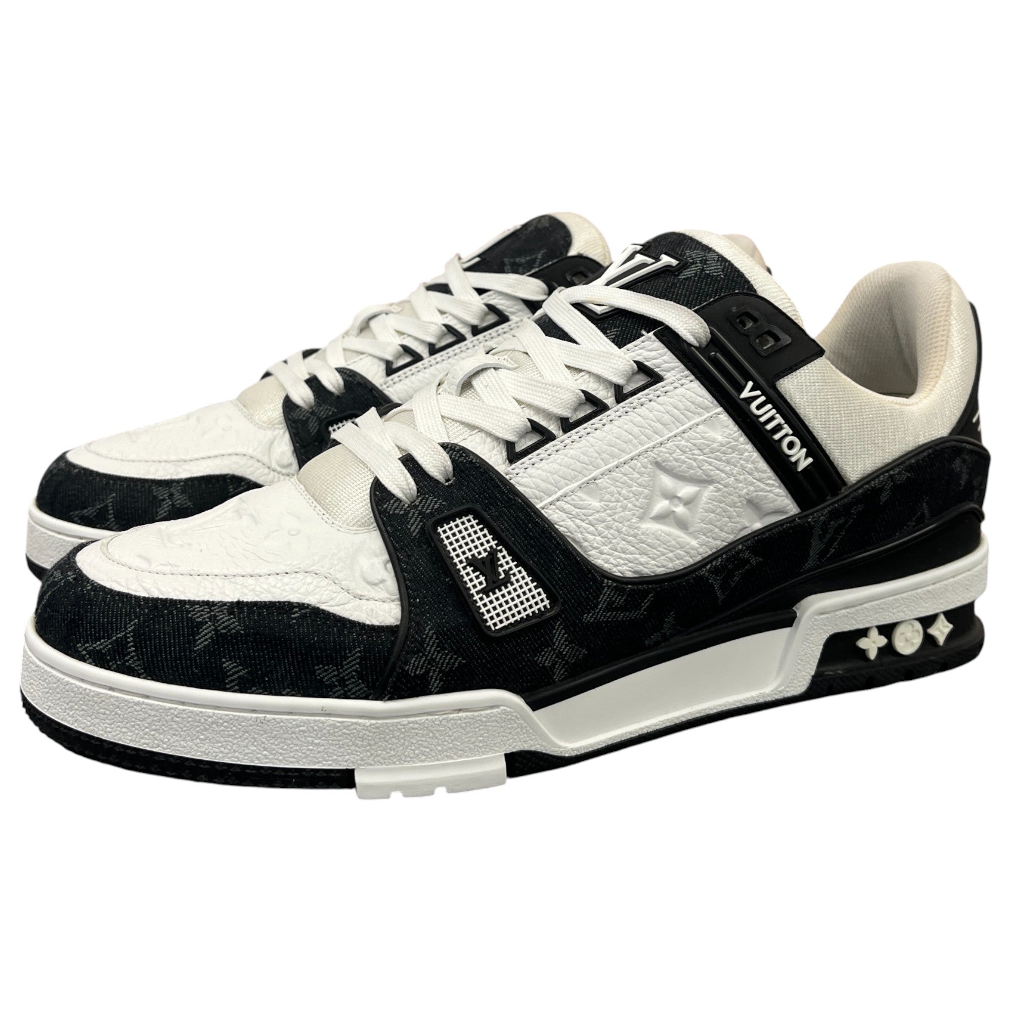 Men's Lv Denim Low Trainers Black Size EU 43 / UK 9