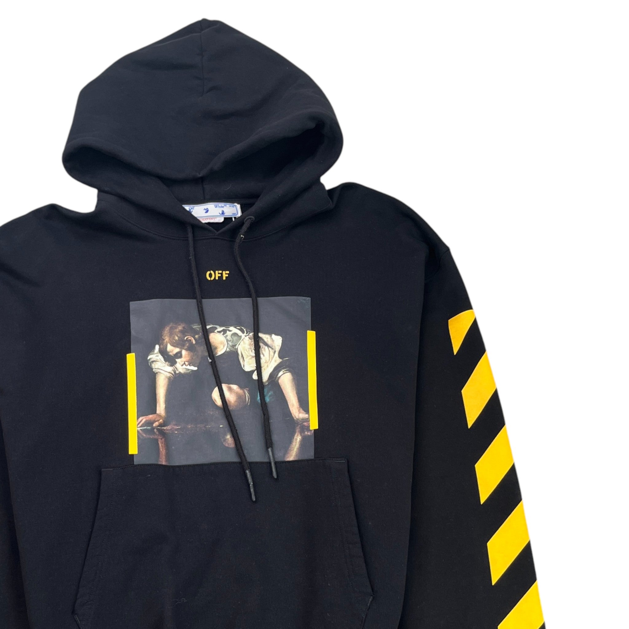 Men's Caravaggio Arrow Logo Hoodie Black Size XL