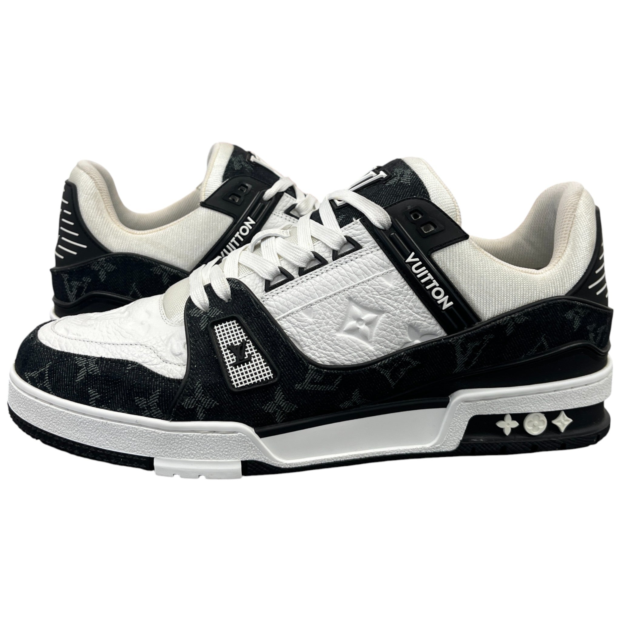 Men's Lv Denim Low Trainers Black Size EU 43 / UK 9