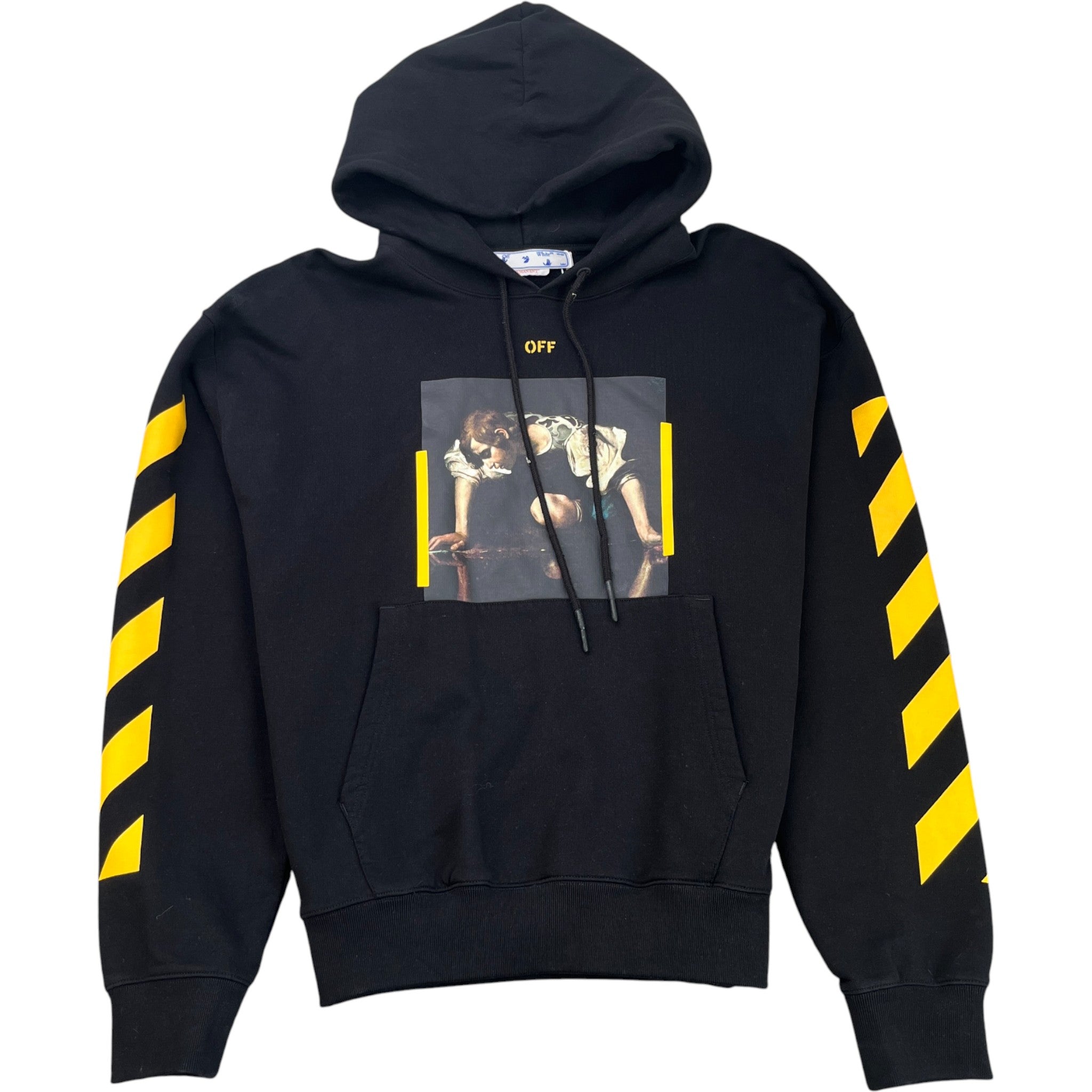 Men's Caravaggio Arrow Logo Hoodie Black Size XL