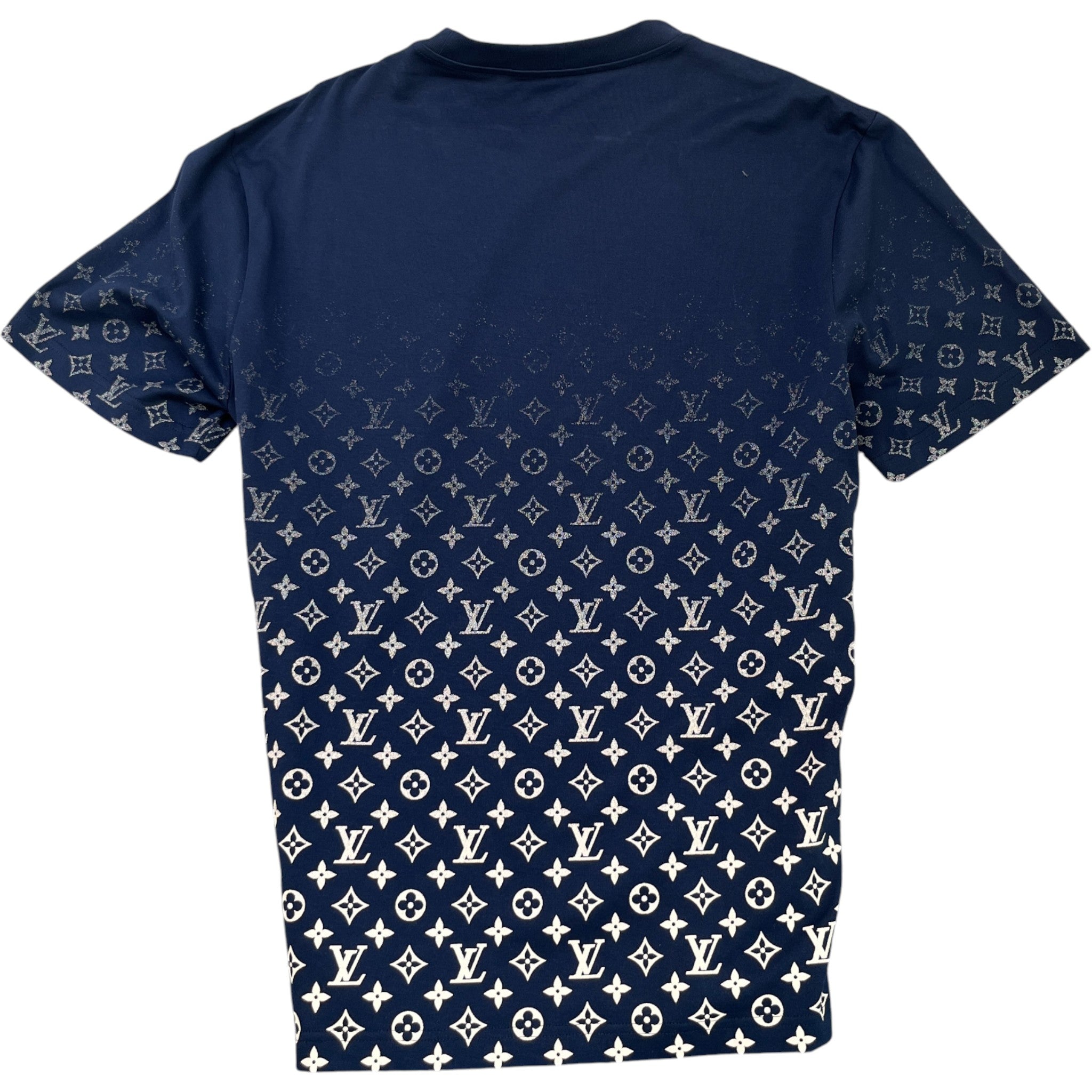 Men's Monogram Gradient T-Shirt Navy Size XL