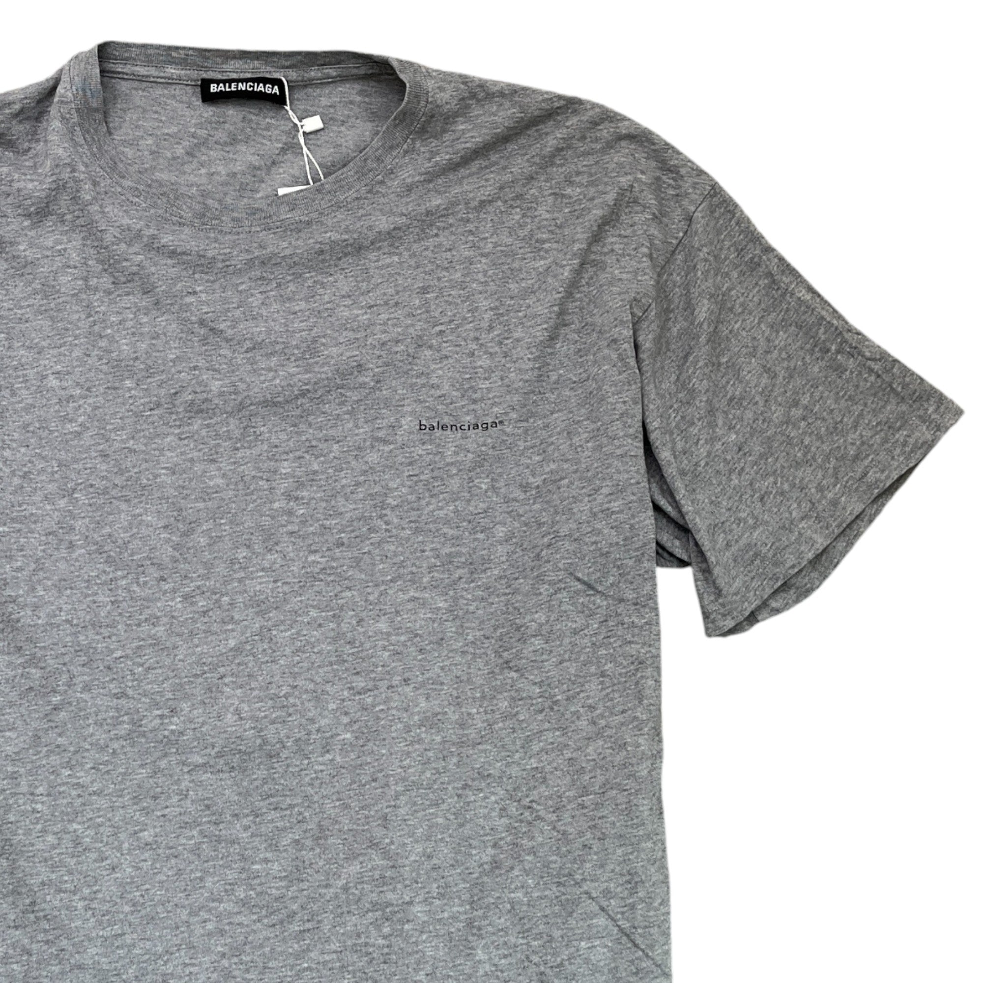 Men's Printed Logo T-Shirt Grey Size M