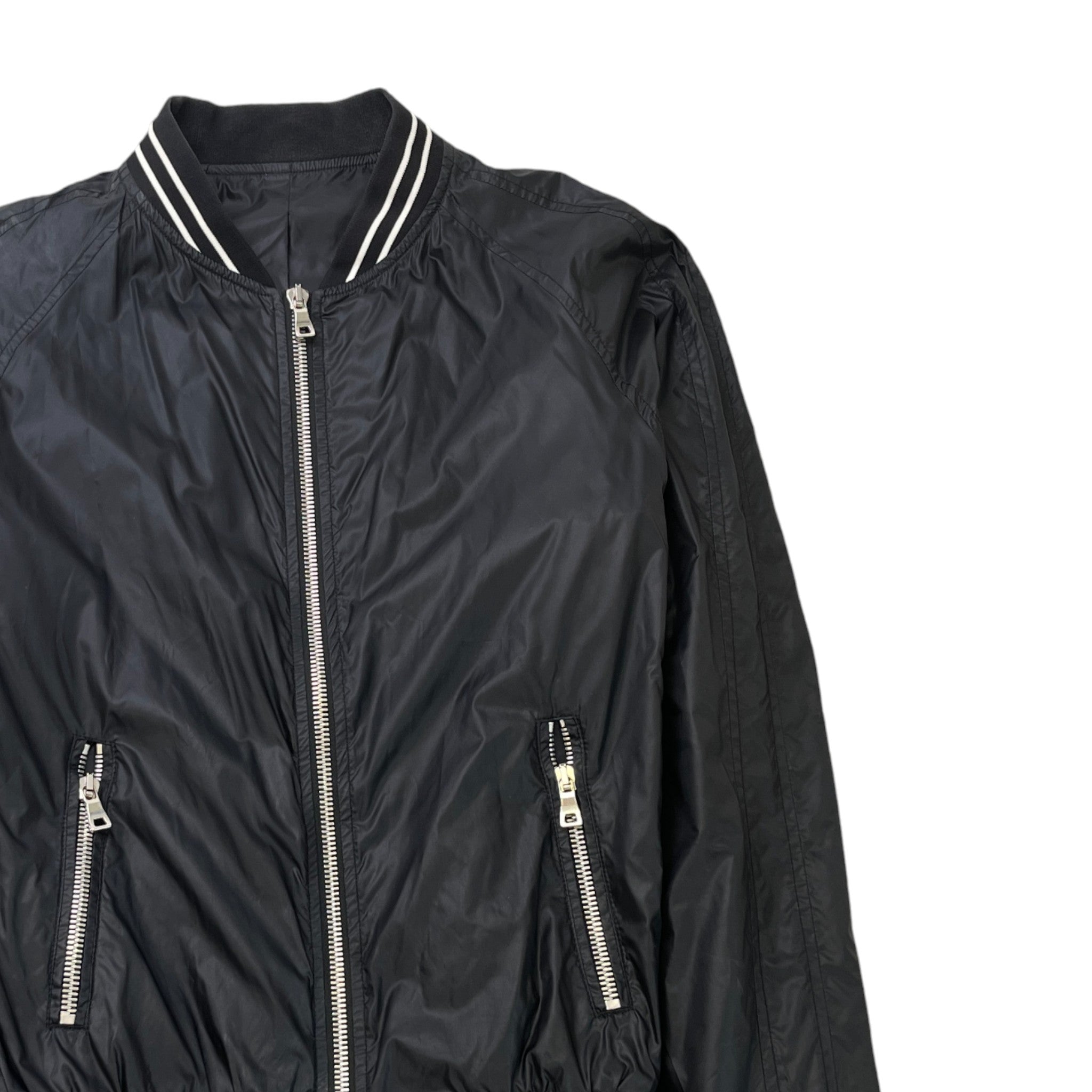 Men's Logo Print Bomber Jacket Black Size IT 50 / L