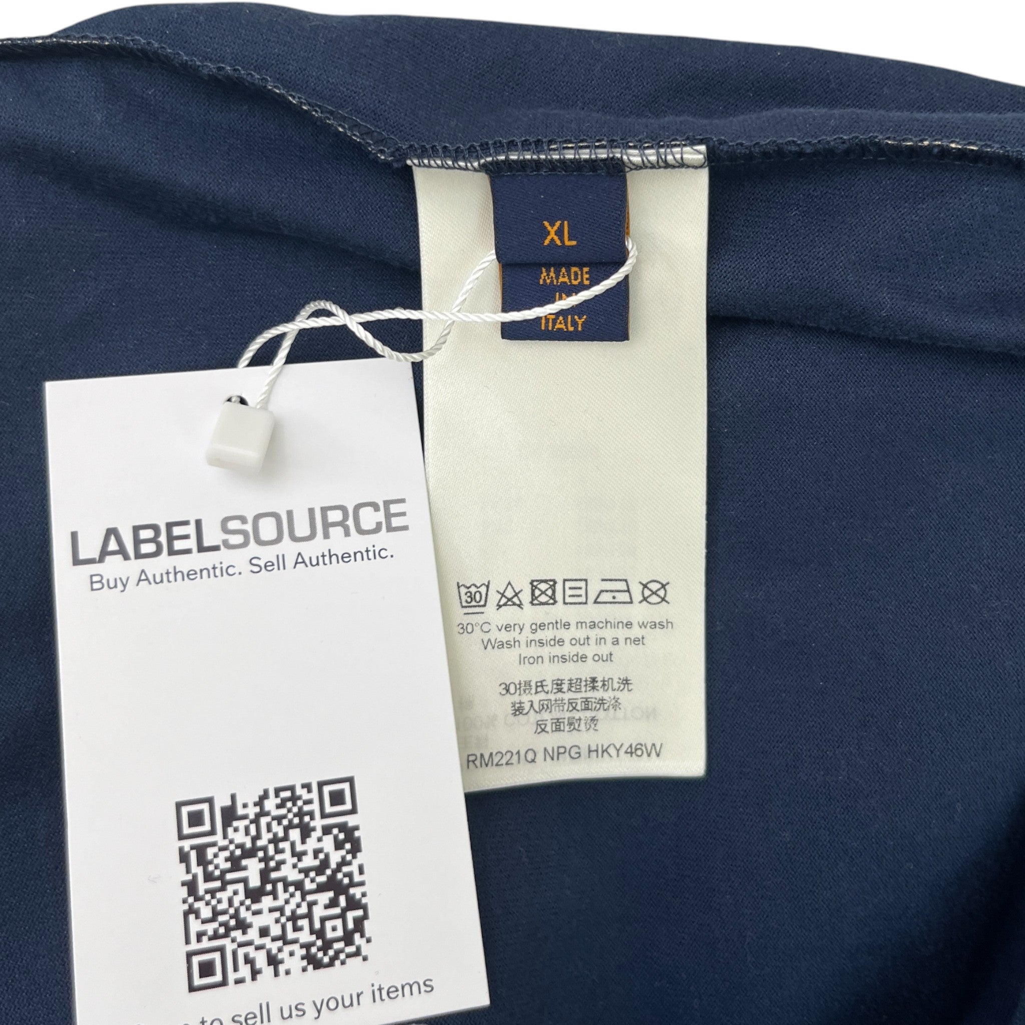 Men's Monogram Gradient T-Shirt Navy Size XL