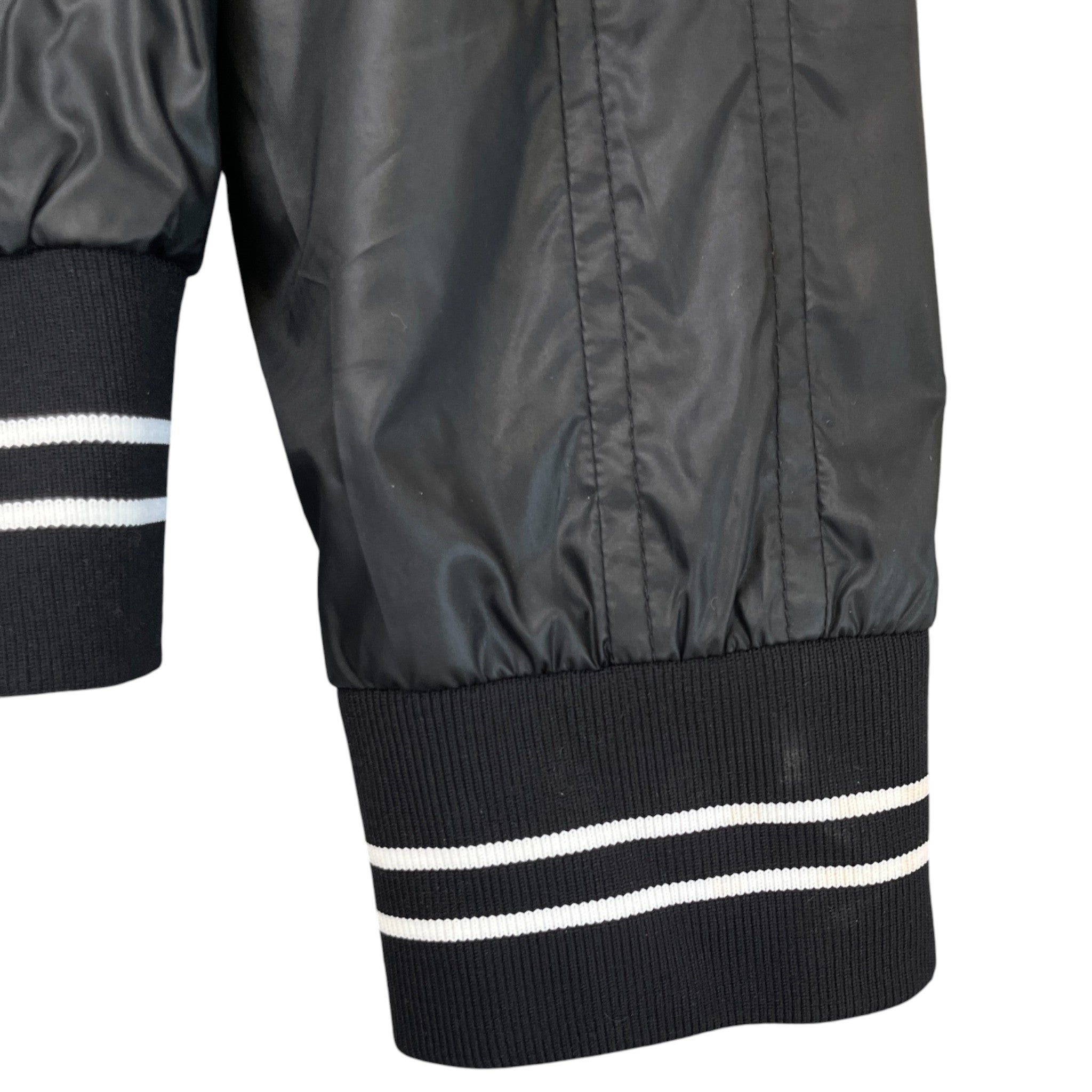 Men's Logo Print Bomber Jacket Black Size IT 50 / L