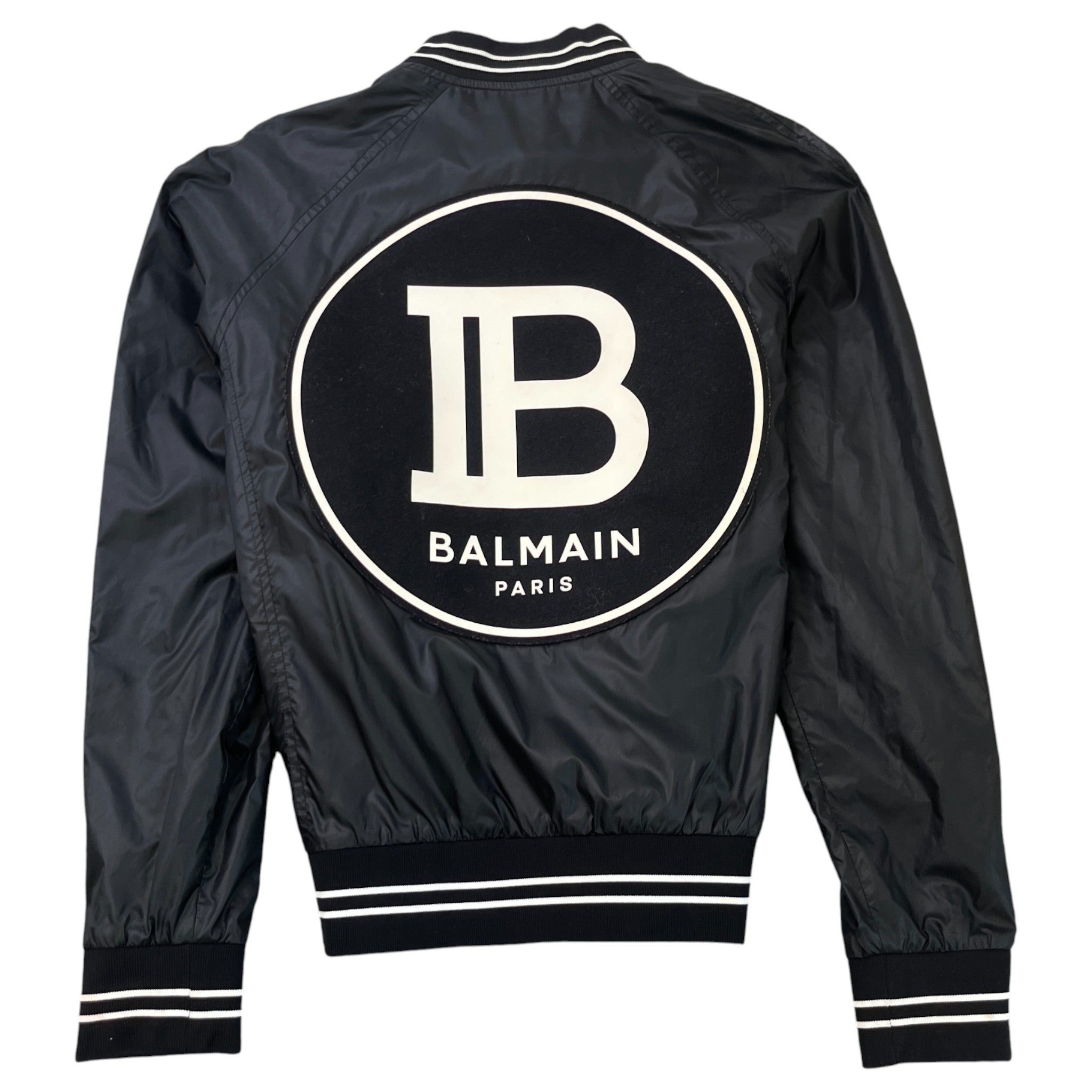 Men's Logo Print Bomber Jacket Black Size IT 50 / L