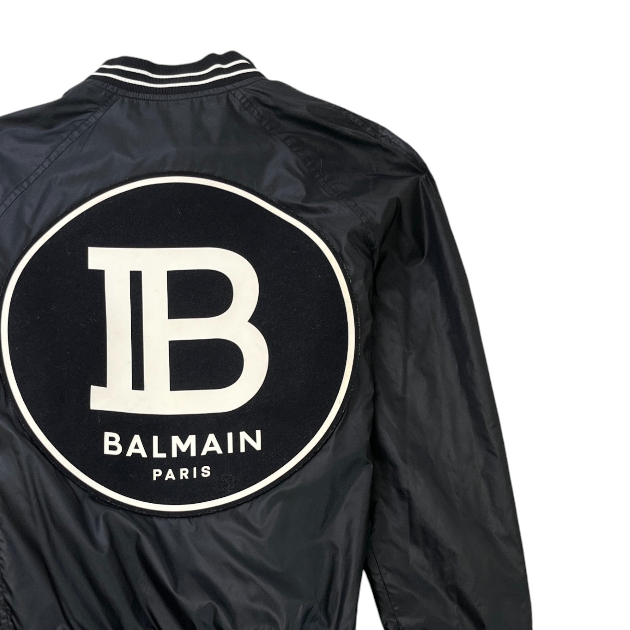 Men's Logo Print Bomber Jacket Black Size IT 50 / L