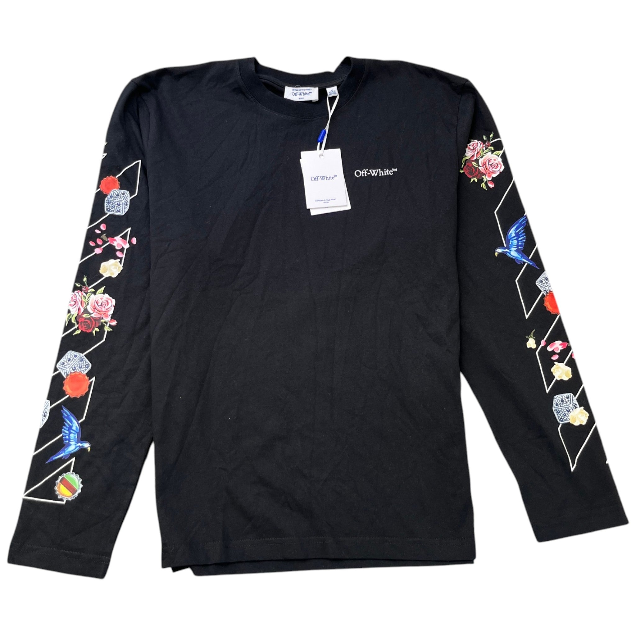 Men's Diag Skate Long Sleeve T-Shirt Black Size M