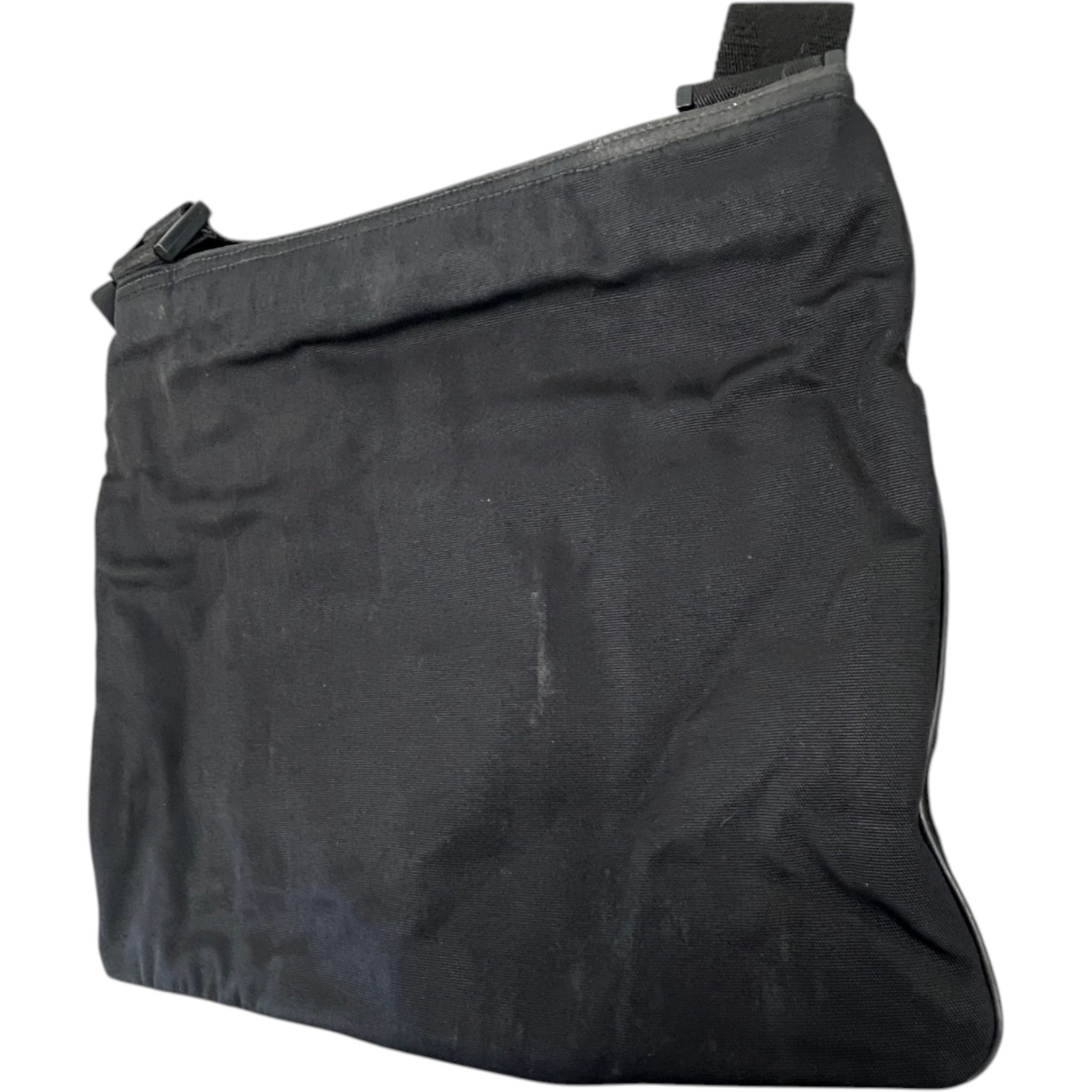 Men's Interlocking G Web Crossbody Bag Black