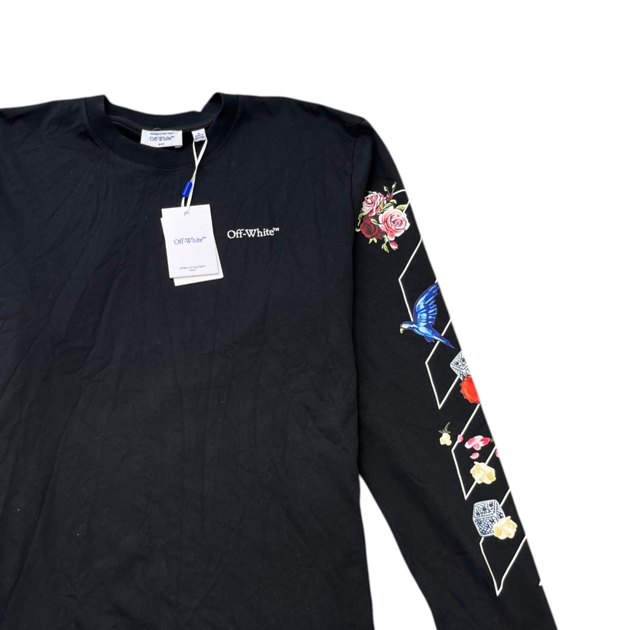 Men's Diag Skate Long Sleeve T-Shirt Black Size M